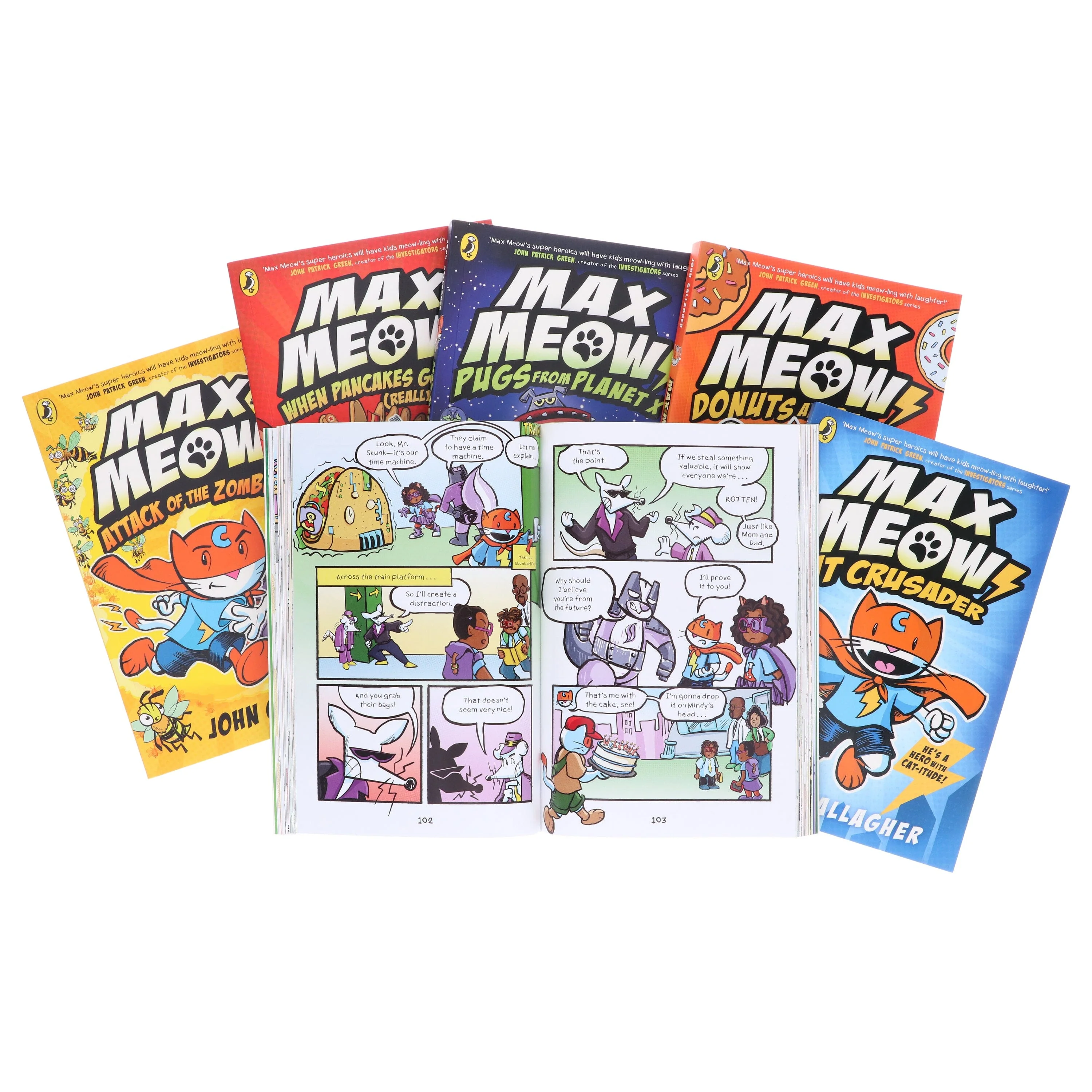 Max Meow Series By John Gallagher: Graphic Novels 6 Books Collection Set - Ages 5-10 - Paperback - Image 7