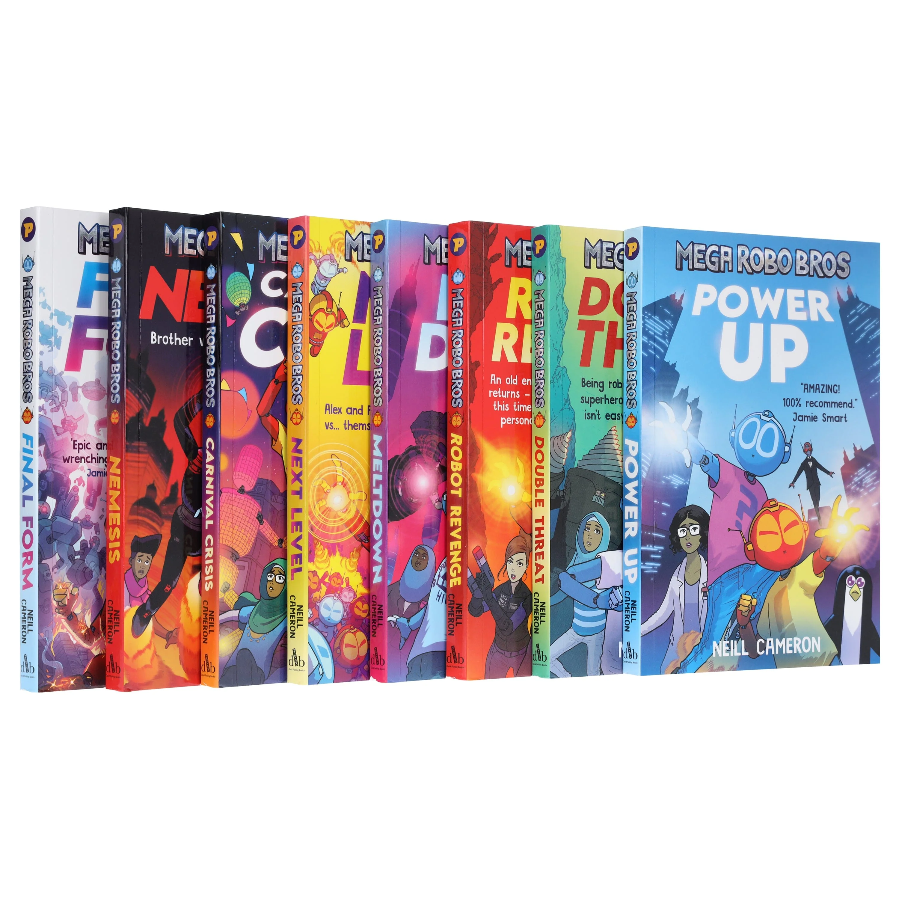 Mega Robo Bros Series by Neill Cameron Graphic Novels 8 Books Collection Set - Ages 9-12 - Paperback - Image 4