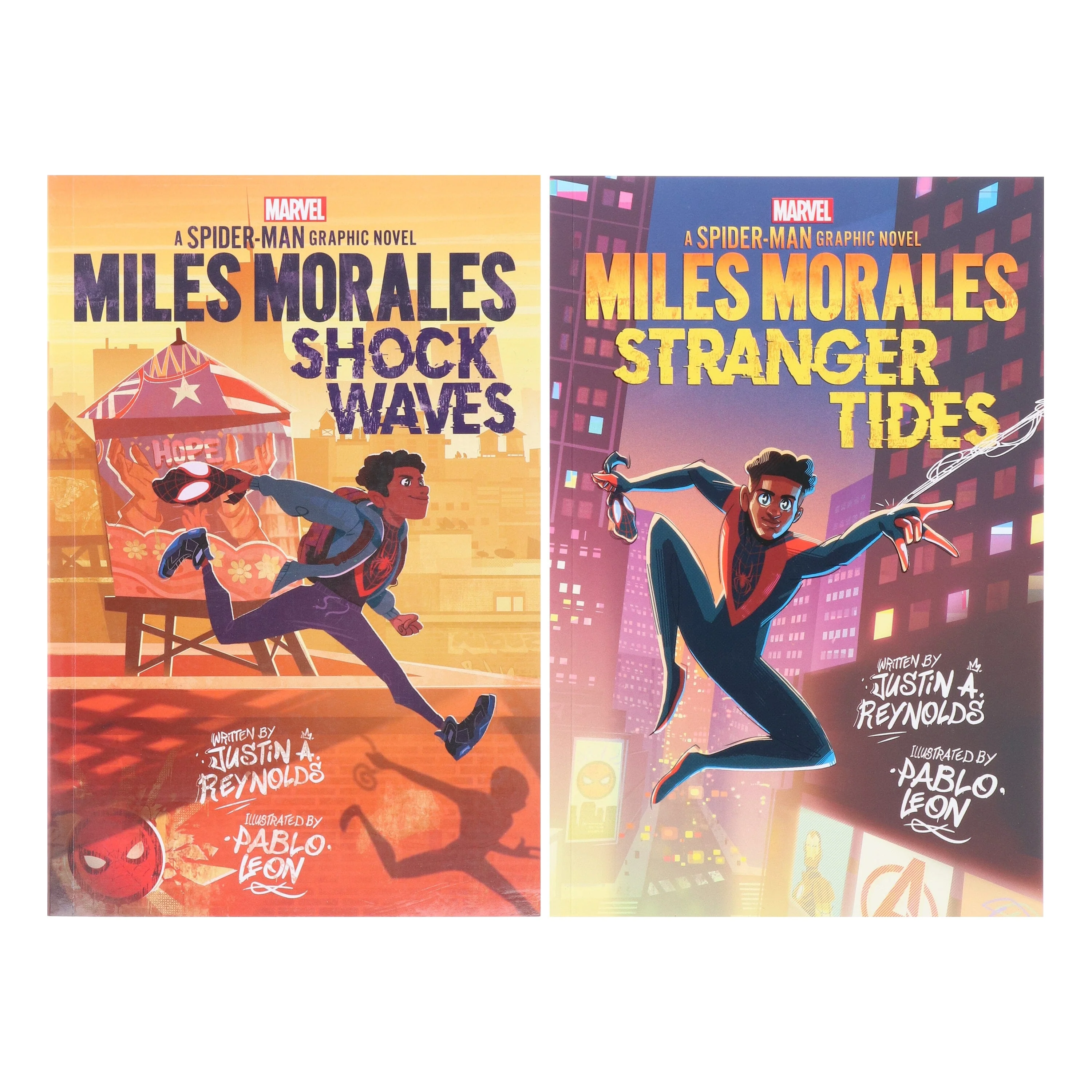 Miles Morales: A Spider-Man Graphic Novels by Justin A. Reynolds Illustrated 2 Books Collection Set - Ages 10+ - Paperback - Image 2