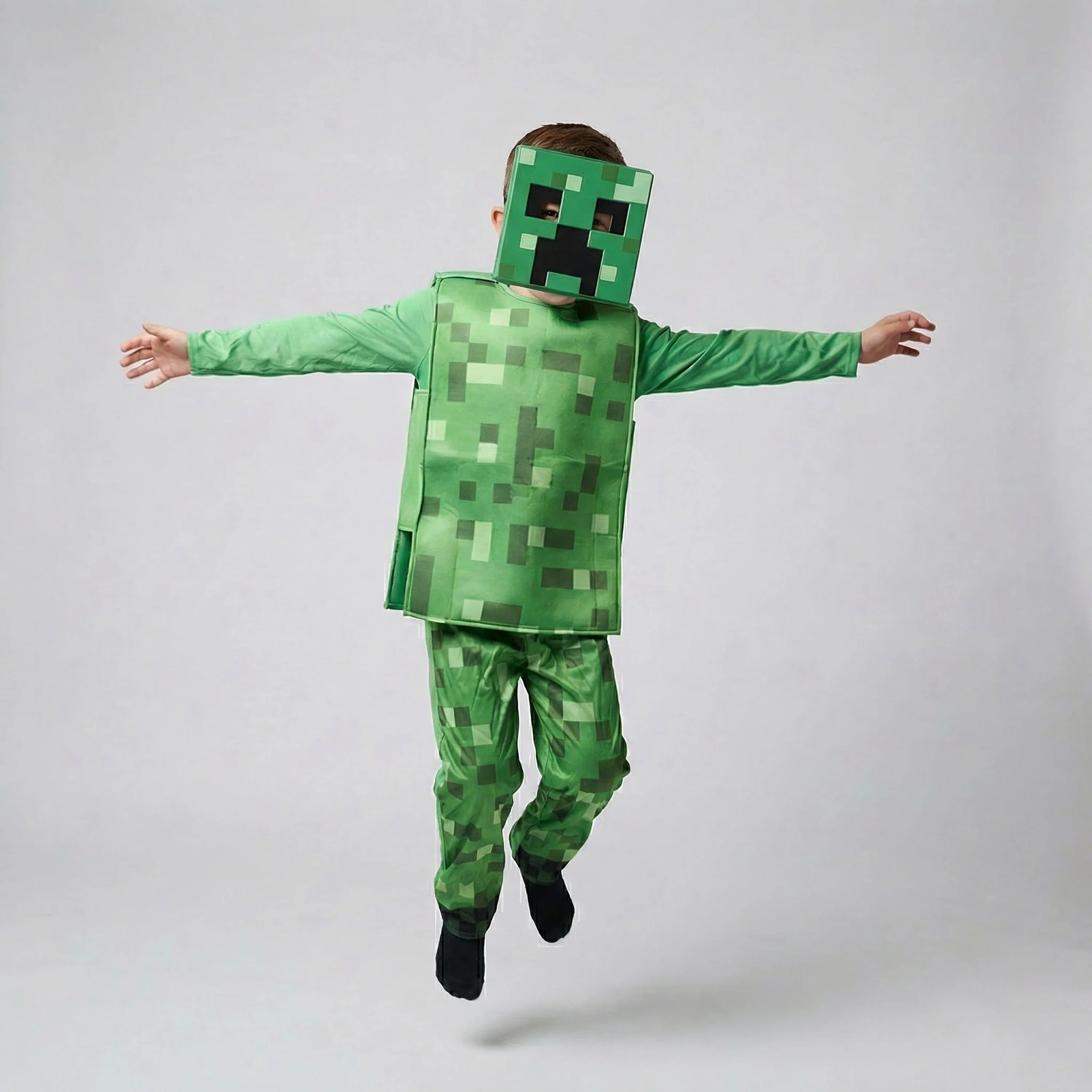 Minecraft Handbook Collection by Mojang AB 4 Books Set With Minecraft Creeper Costume for Kids - Image 17