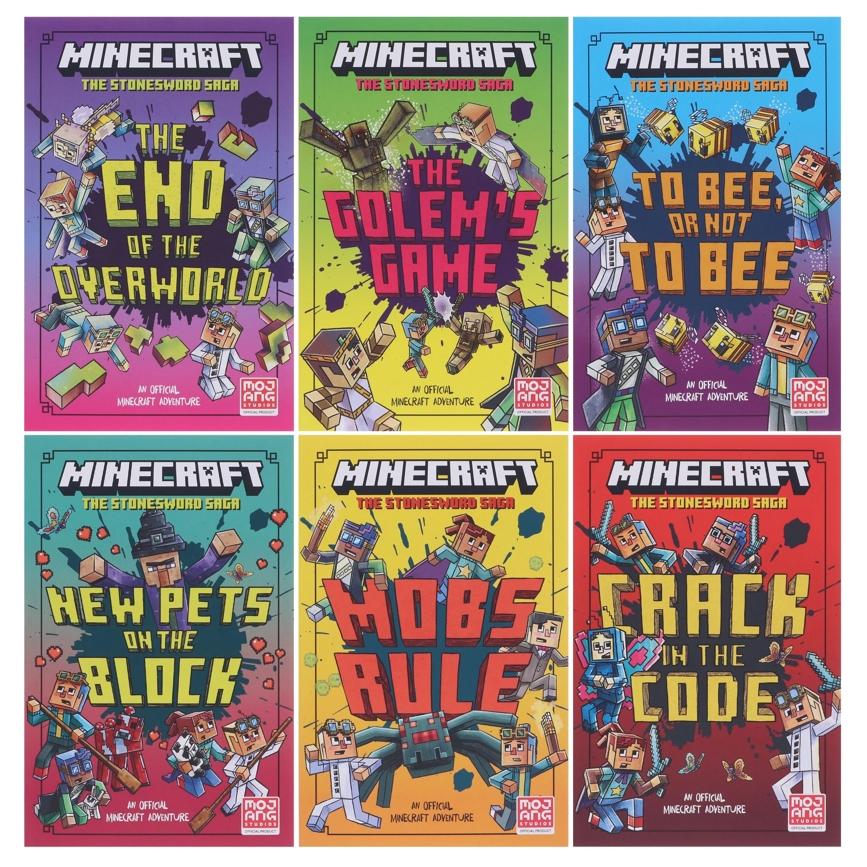 Minecraft The Stonesword Saga Collection by Mojang AB: The Complete 6-Novel Set - Ages 5-10 - Paperback - Image 2