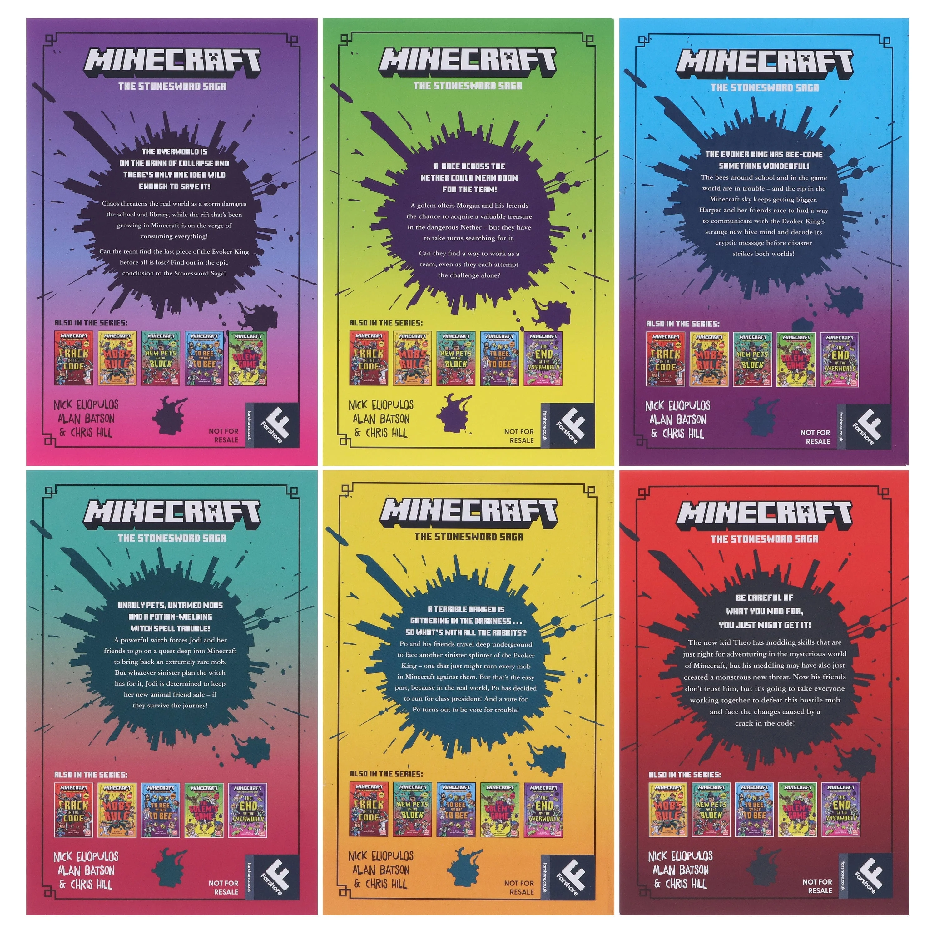 Minecraft The Stonesword Saga Collection by Mojang AB: The Complete 6-Novel Set - Ages 5-10 - Paperback - Image 3
