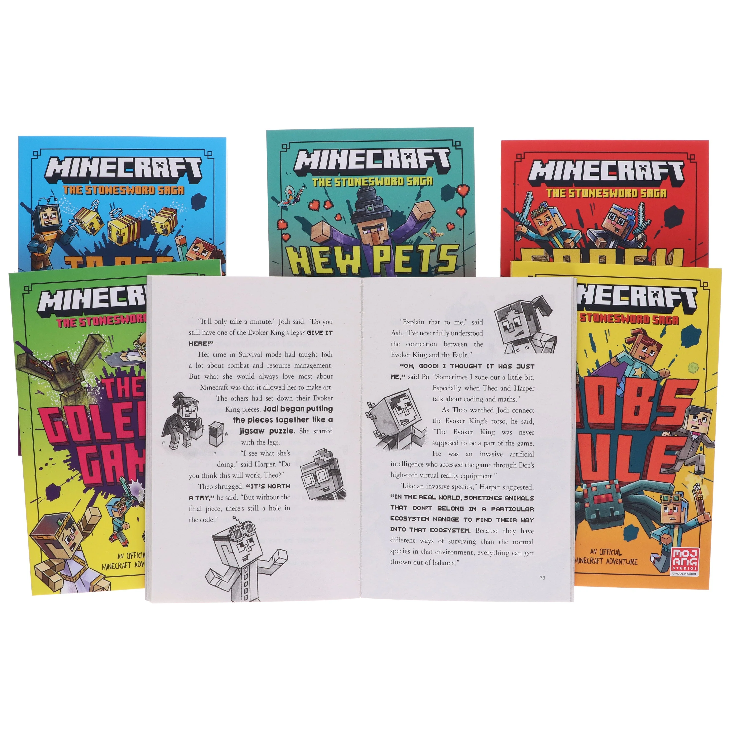 Minecraft The Stonesword Saga Collection by Mojang AB: The Complete 6-Novel Set - Ages 5-10 - Paperback - Image 7