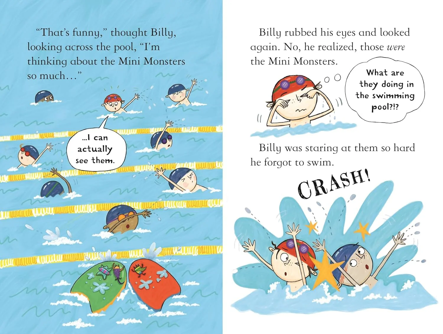 Monsters go Swimming (Billy and the Mini Monsters) by Zanna Davidson - Ages 6-9 - Paperback - Image 3
