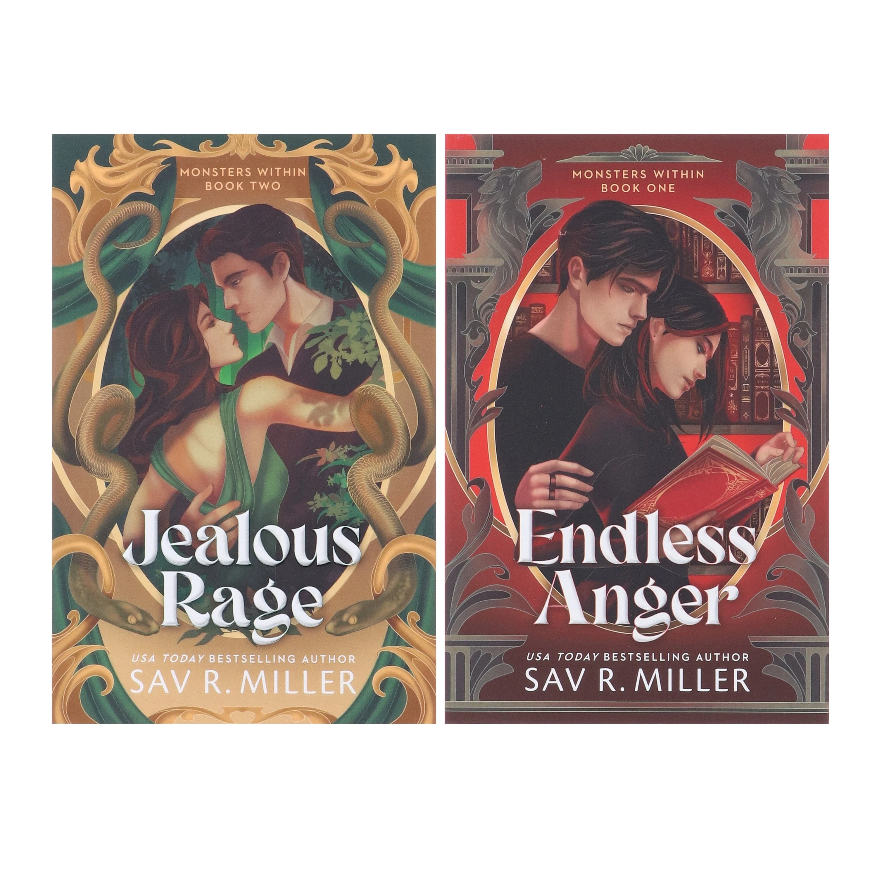 Monsters Within Series by Sav R. Miller 2 Books Sprayed Edges Collection Set - Fiction - Paperback - Image 2