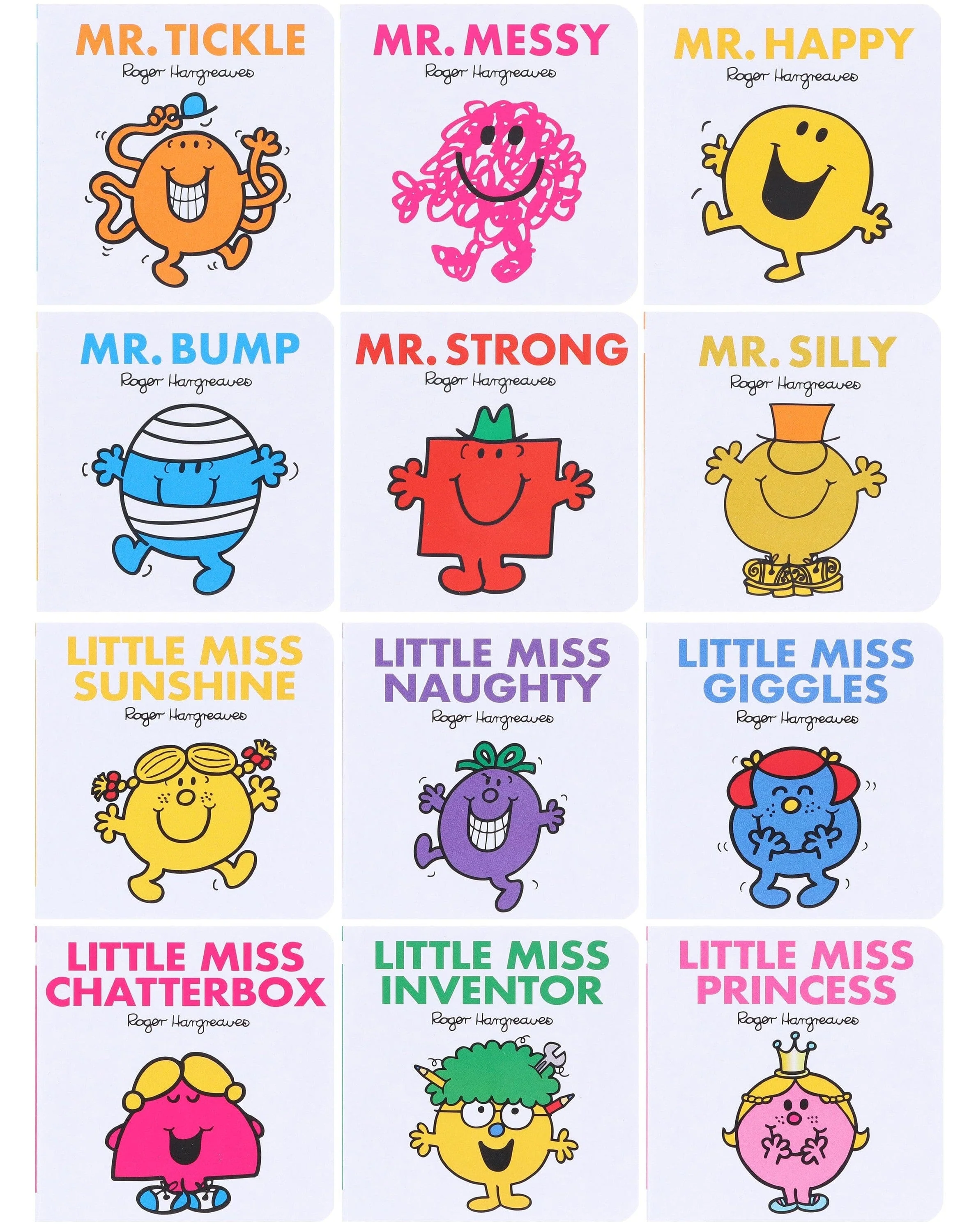 Mr. Men & Little Miss: Pocket Library by Roger Hargreaves 12 Mini Books Collection Box Set - Ages 1-5 - Board Book - Image 2