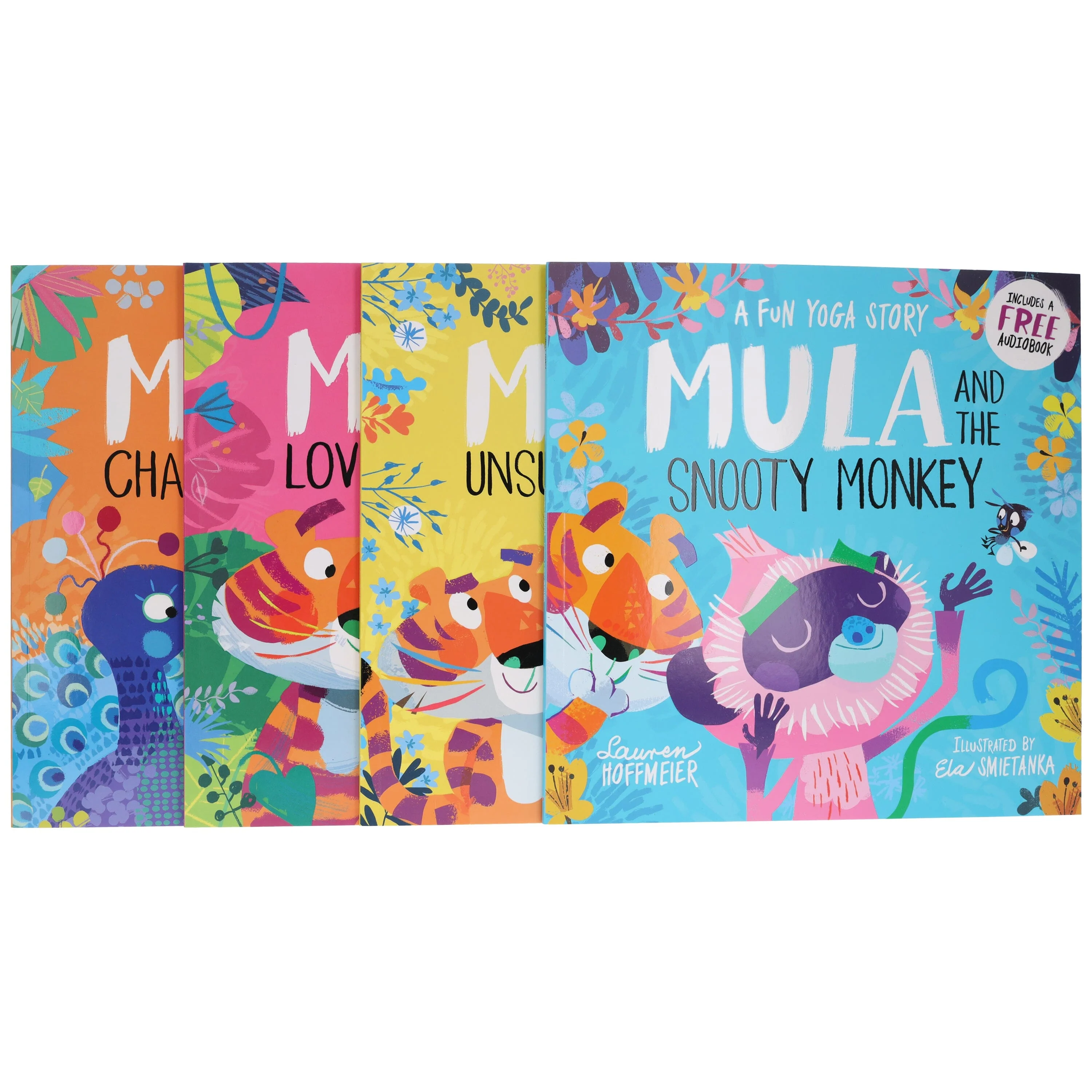 Mula and Friends Animal Fun Yoga Stories Illustrated 4 Picture Books Collection Set - Ages 3-6 - Paperback - Image 3