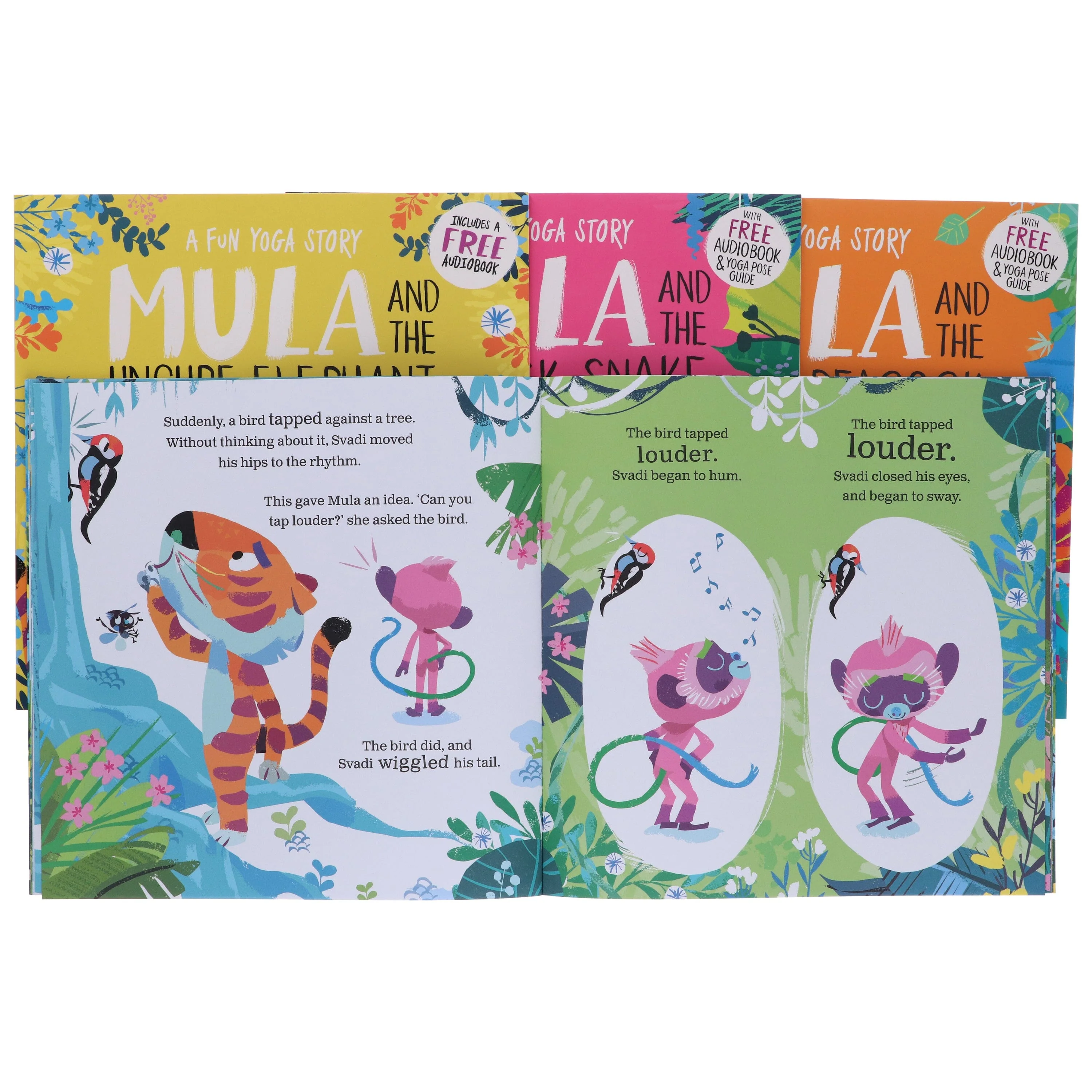Mula and Friends Animal Fun Yoga Stories Illustrated 4 Picture Books Collection Set - Ages 3-6 - Paperback - Image 5