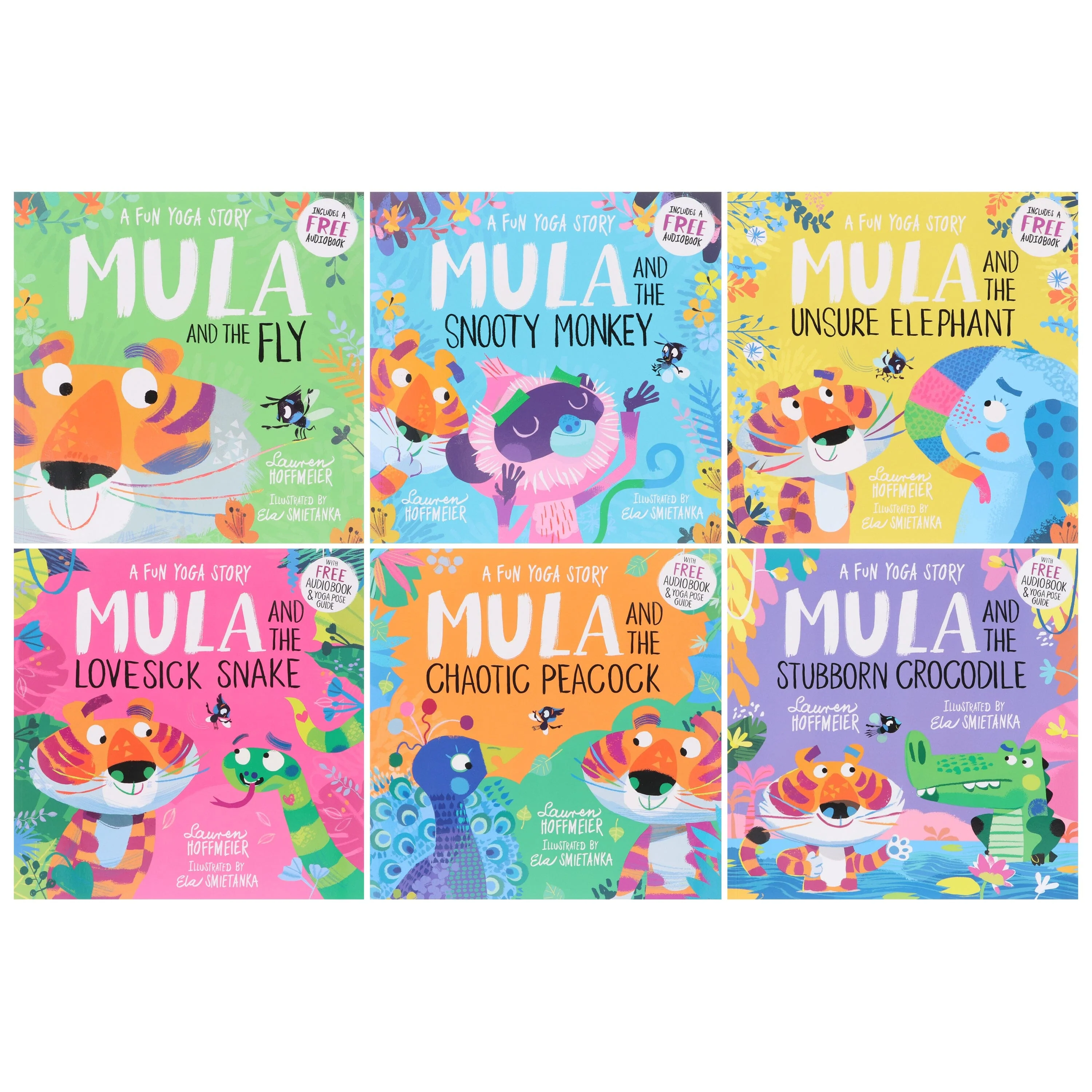 Mula and the Fly Animal Fun Yoga Stories 6 Picture Books Collection Set - Ages 3-6 - Paperback - Image 2