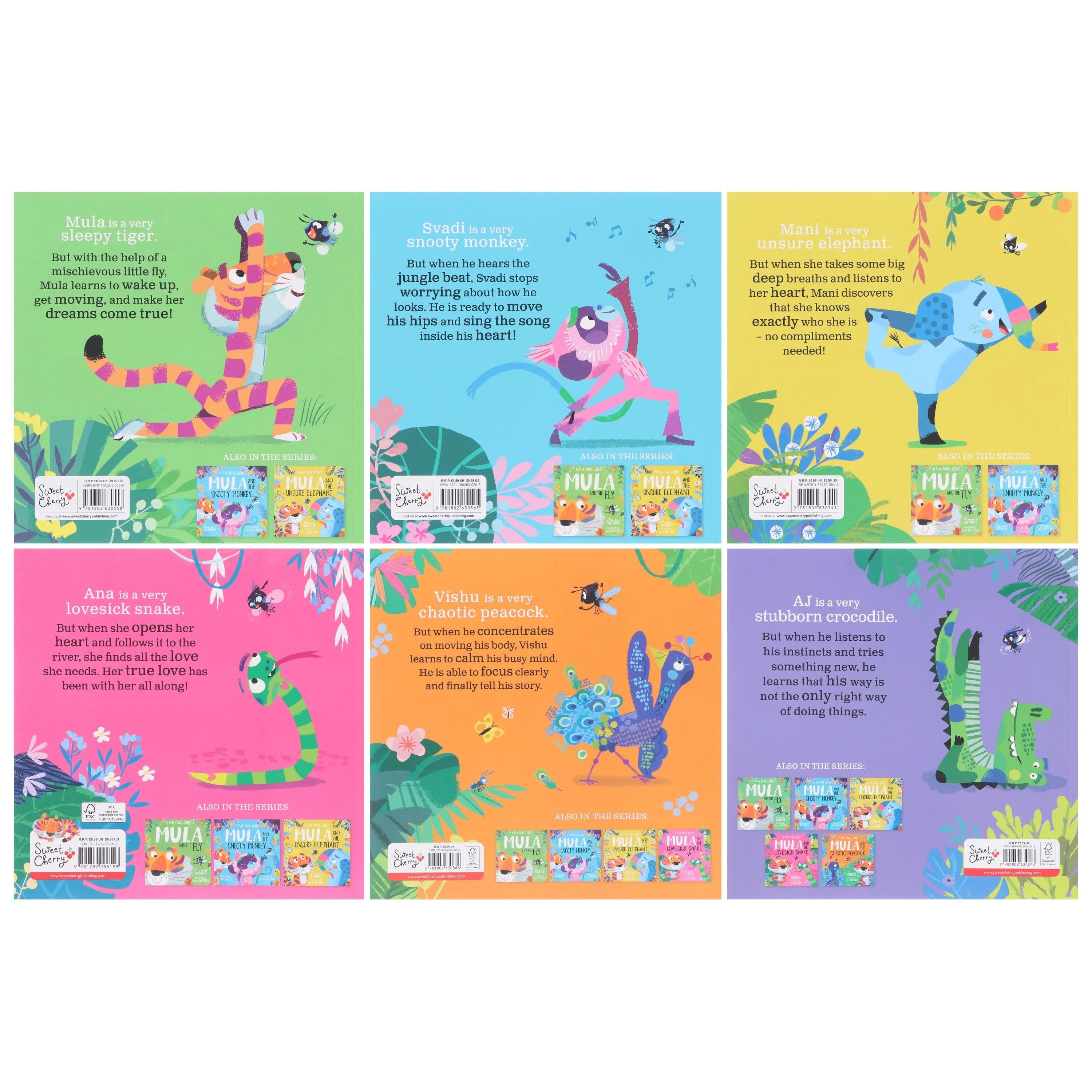 Mula and the Fly Animal Fun Yoga Stories 6 Picture Books Collection Set - Ages 3-6 - Paperback - Image 3