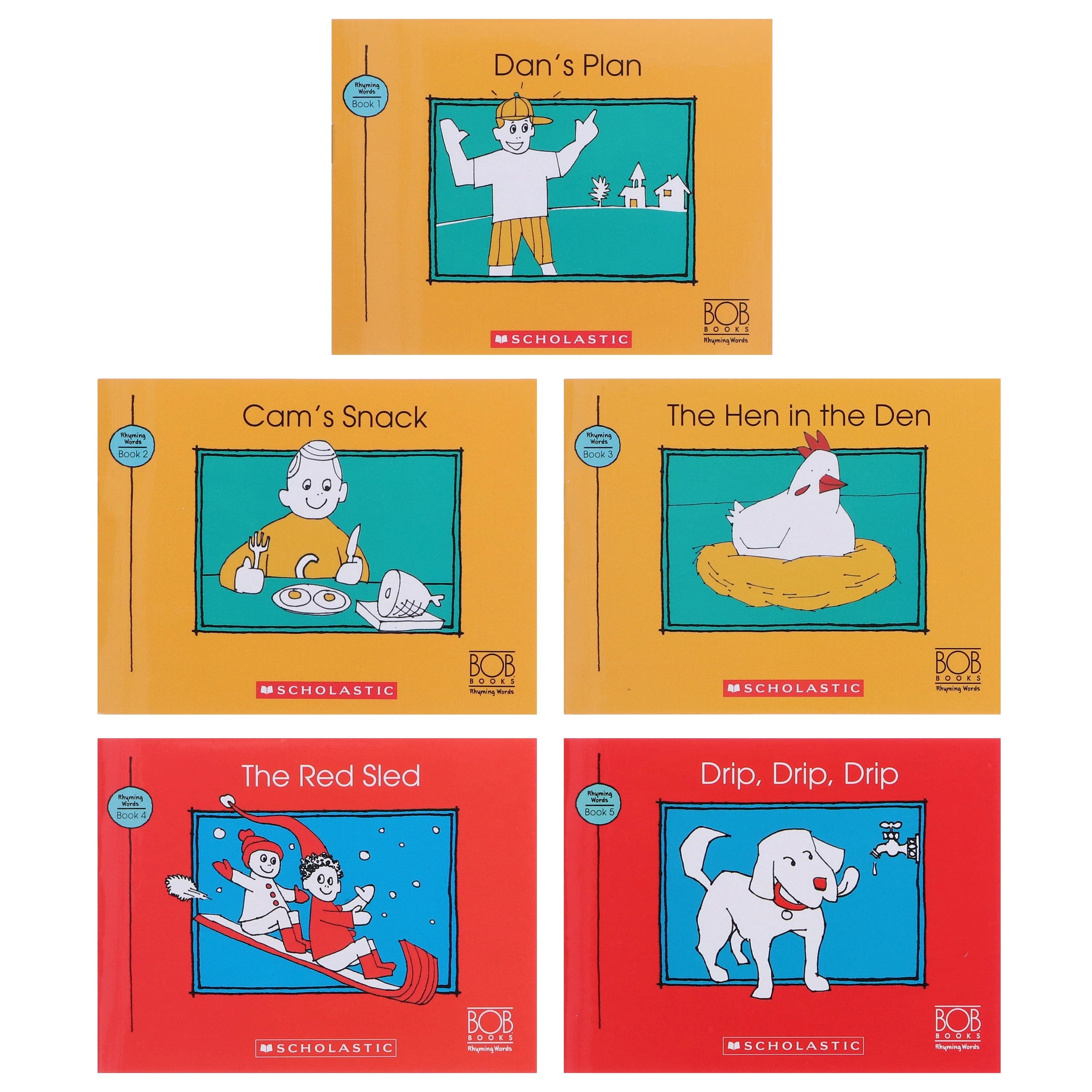 Bob Books: Rhyming Words (Stage 1: Starting To Read) 10 Books Collection Set By Scholastic - Ages 3-6 - Paperback - Image 3