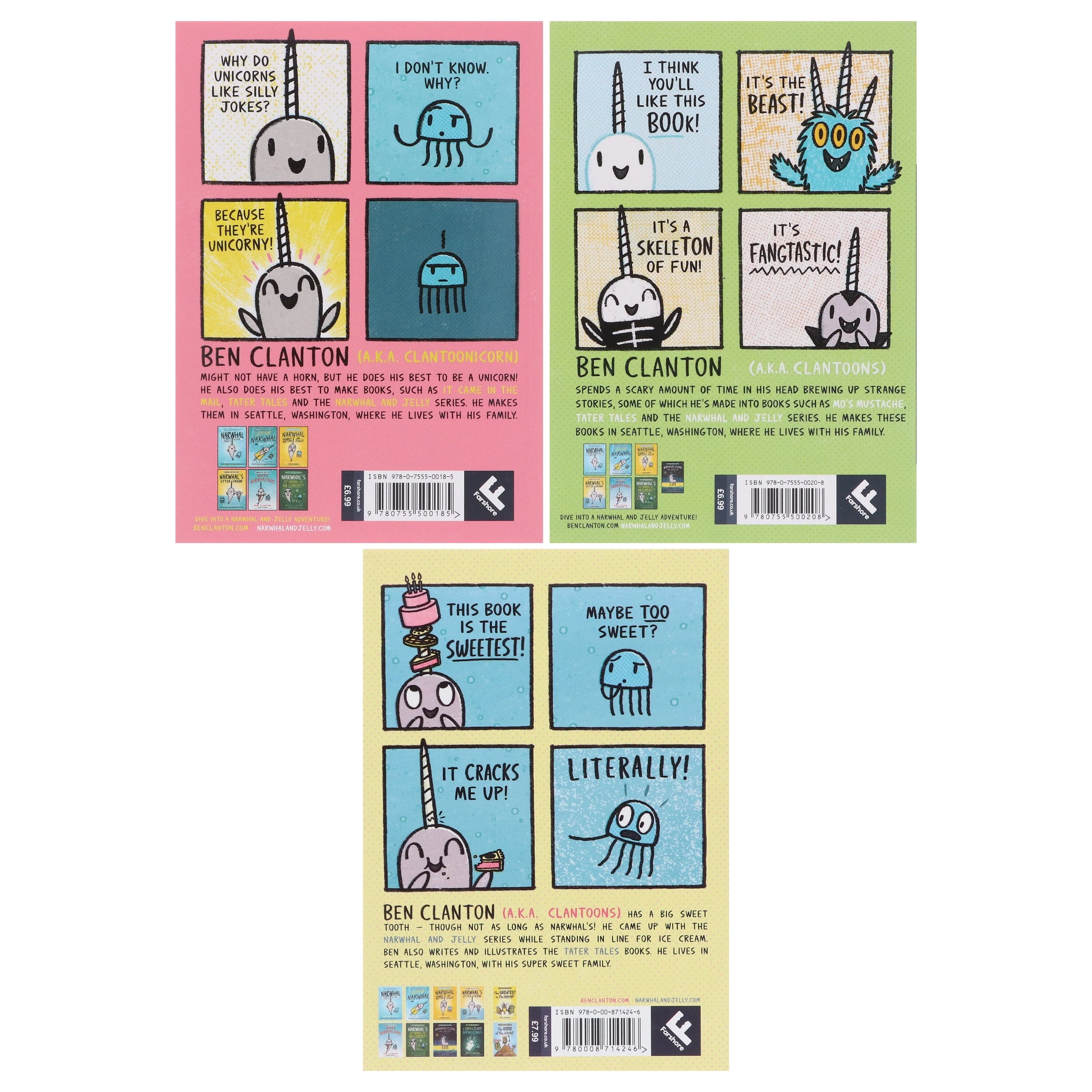 Narwhal and Jelly Series (Book 7-9) By Ben Clanton: Graphic Novels 3 Books Collection Set - Ages 4-7 - Paperback - Image 3