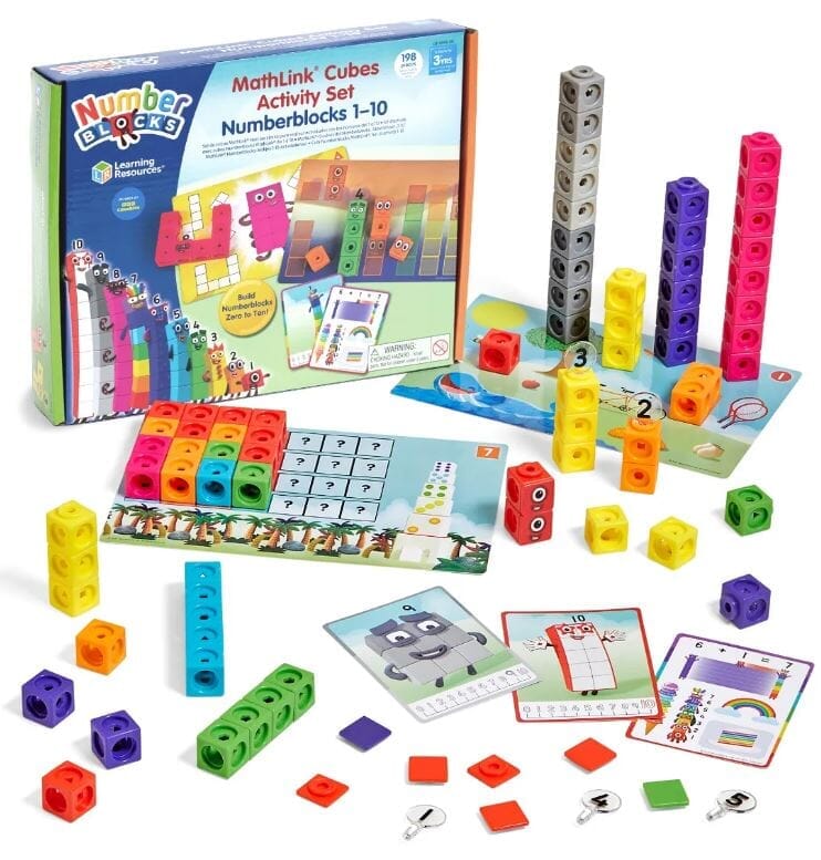 Numberblocks And Alphablocks My First Numbers And Letters 4 Wipe-Clean Books With Pens & MathLink Cubes Numberblocks 1-10 Activity Set - Ages 2+ - Image 4