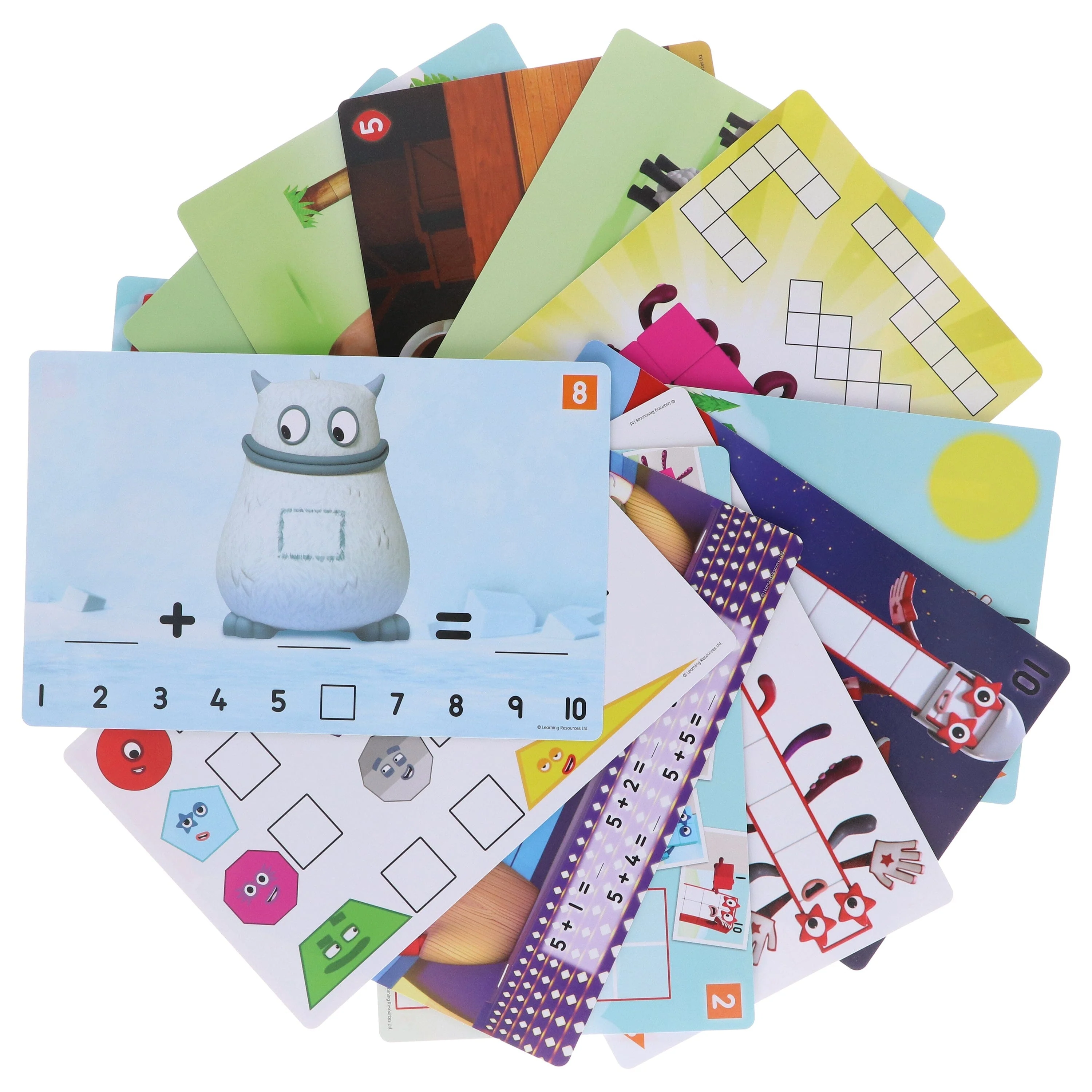 Numberblocks And Alphablocks My First Numbers And Letters 4 Wipe-Clean Books With Pens & MathLink Cubes Numberblocks 1-10 Activity Set - Ages 2+ - Image 6