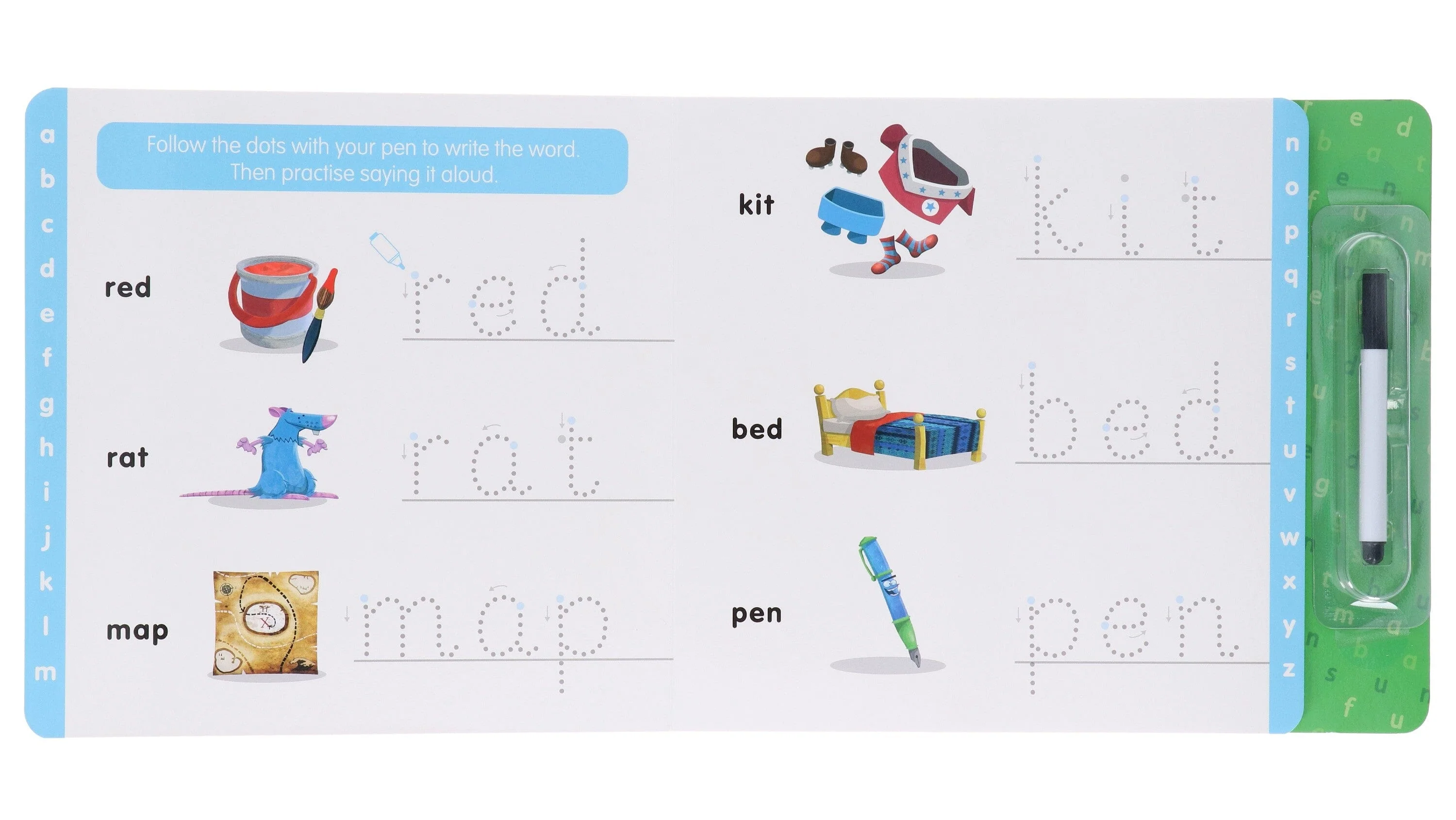 Numberblocks And Alphablocks My First Numbers And Letters 4 Wipe-Clean Books With Pens & MathLink Cubes Numberblocks 1-10 Activity Set - Ages 2+ - Image 7