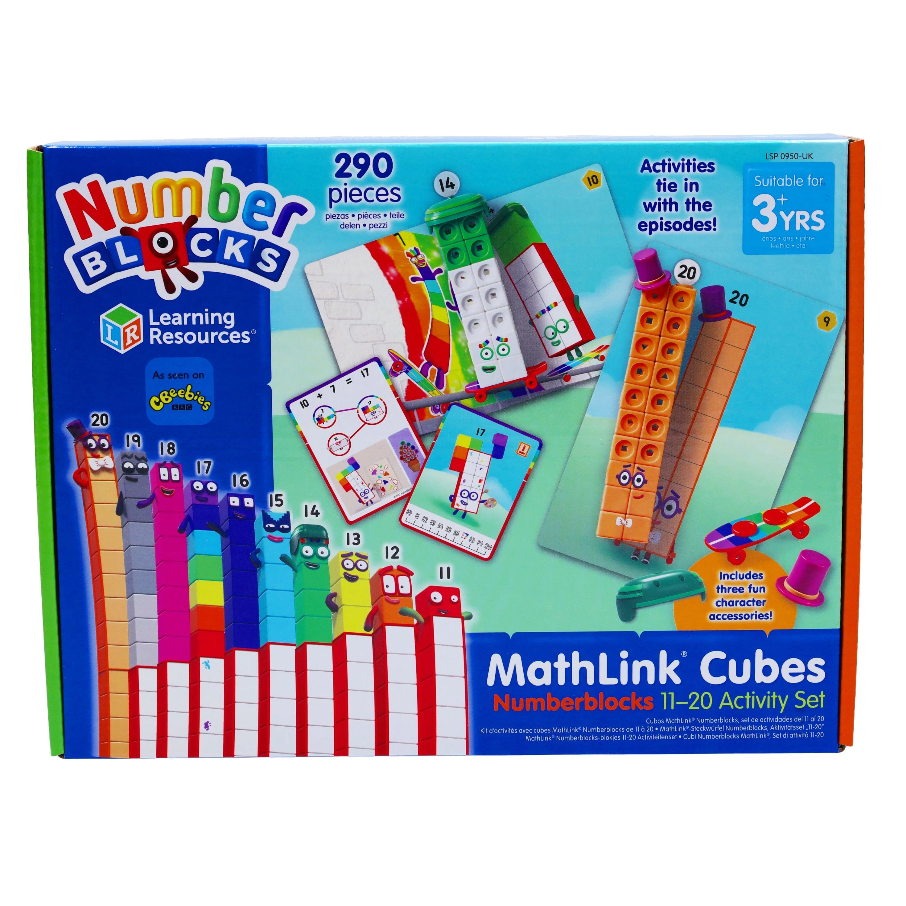 Numberblocks and Alphablocks: Numbers and Letters 4 Books Wipe-Clean & MathLink Cubes Numberblocks 11-20 Activity Set - Ages 3+ - Image 3