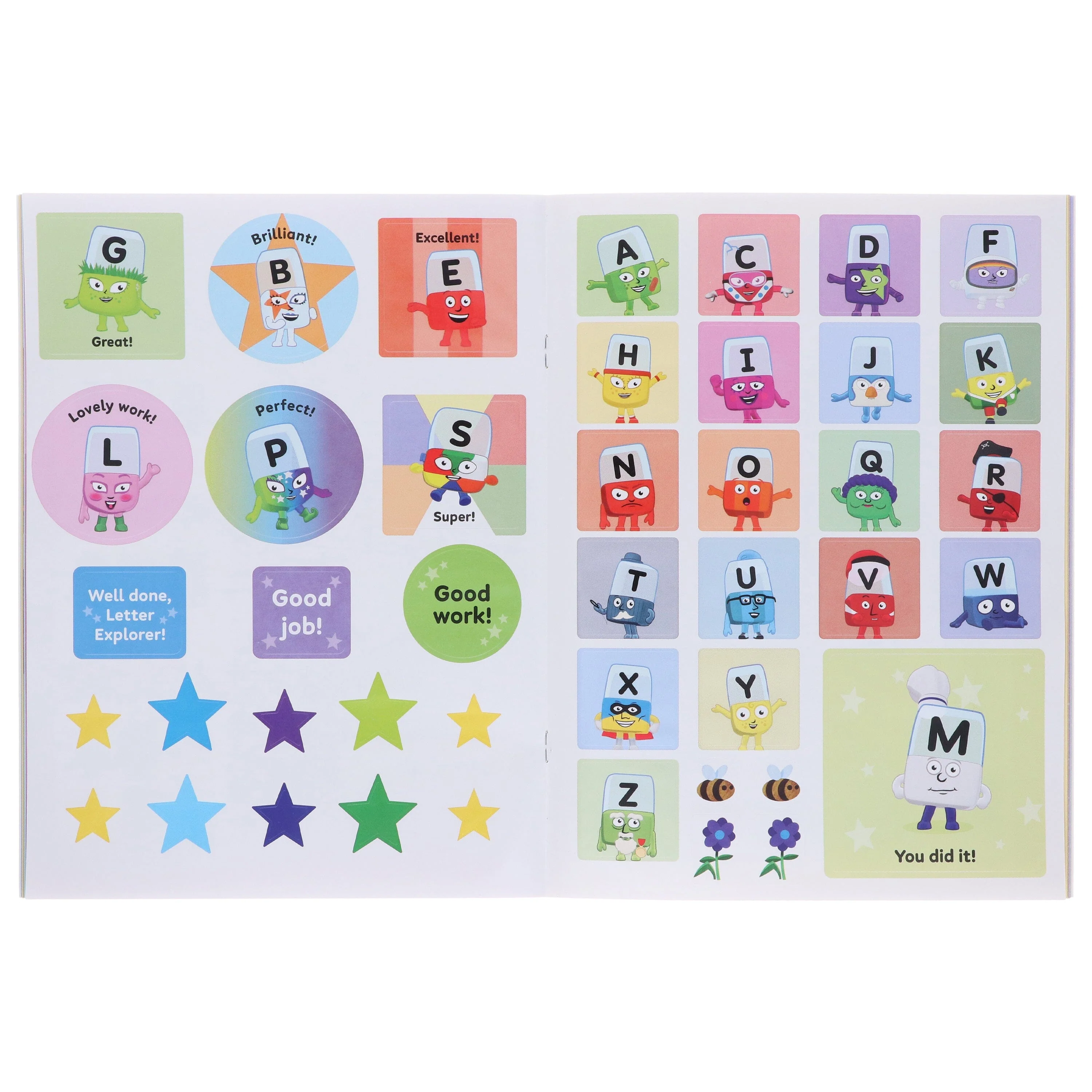 Numberblocks and Alphablocks Red Level 1 Collection 6 Workbooks Set With Fun Stickers - Ages 3-5 - Paperback - Image 5