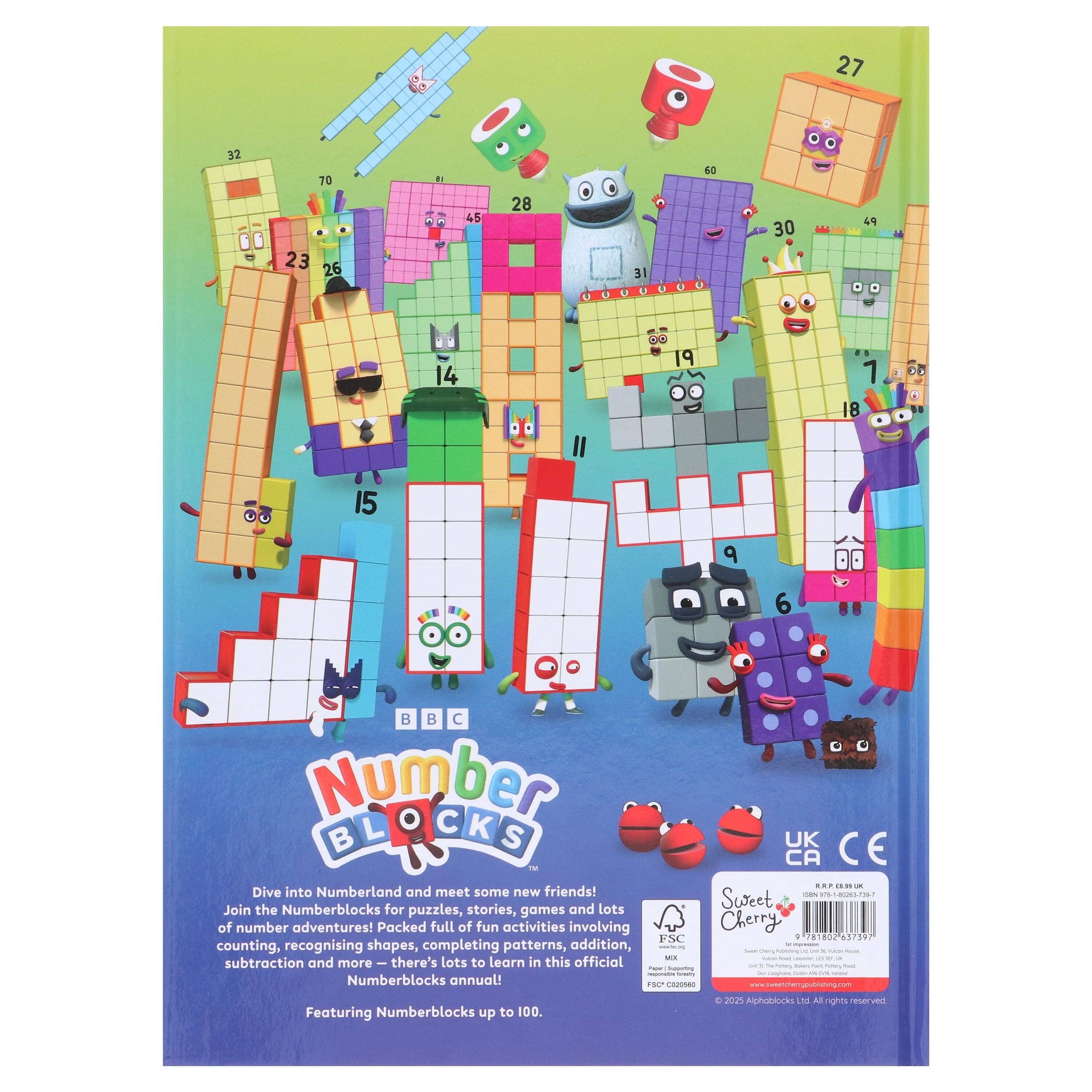 Numberblocks Annual 2026: Packed with Puzzles, Games and Stories - Ages 3-5 - Hardback - Image 3