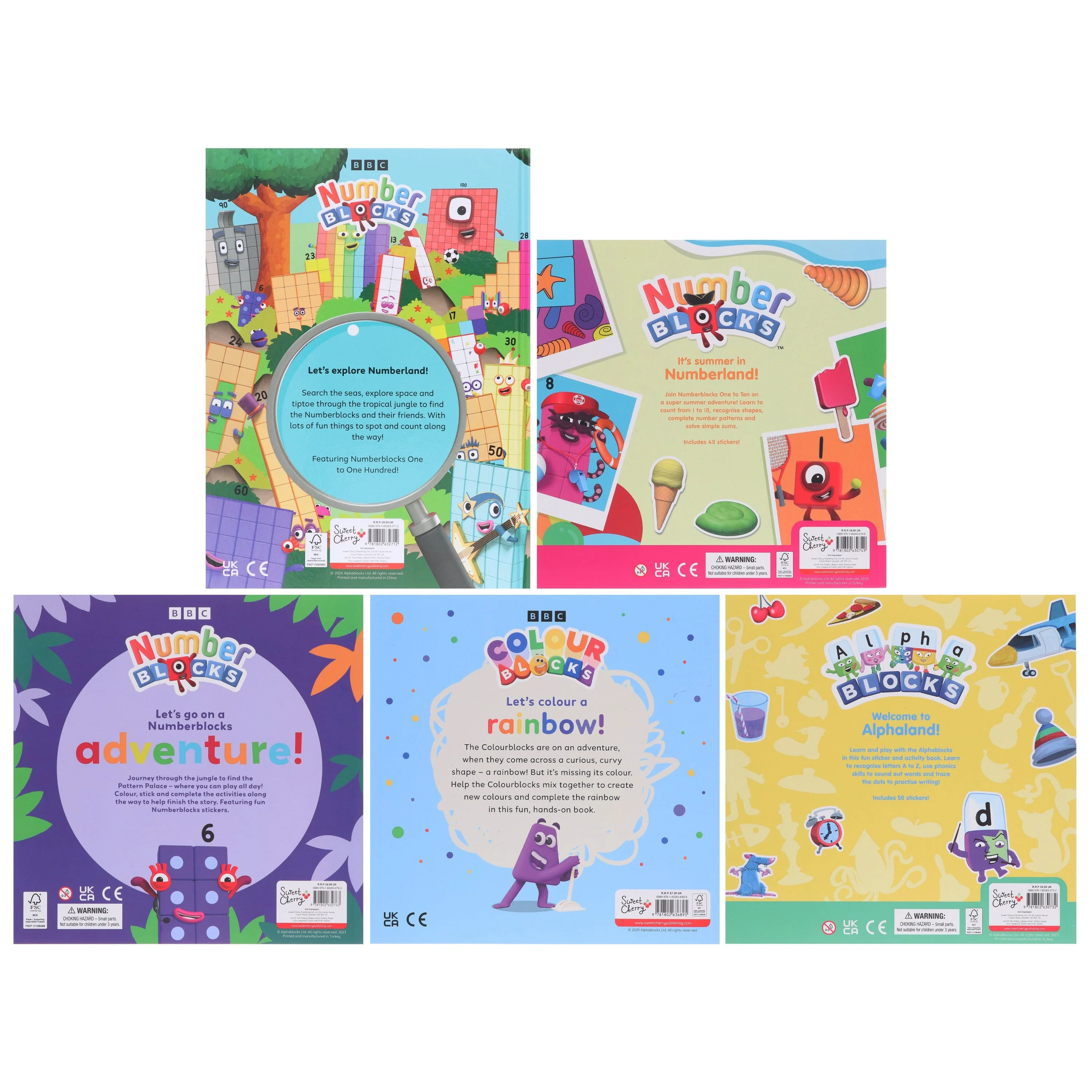 Numberblocks, Colourblocks & Alphablocks 5 Books Collection Set  - Ages 3-6 - Paperback/Hardback - Image 2