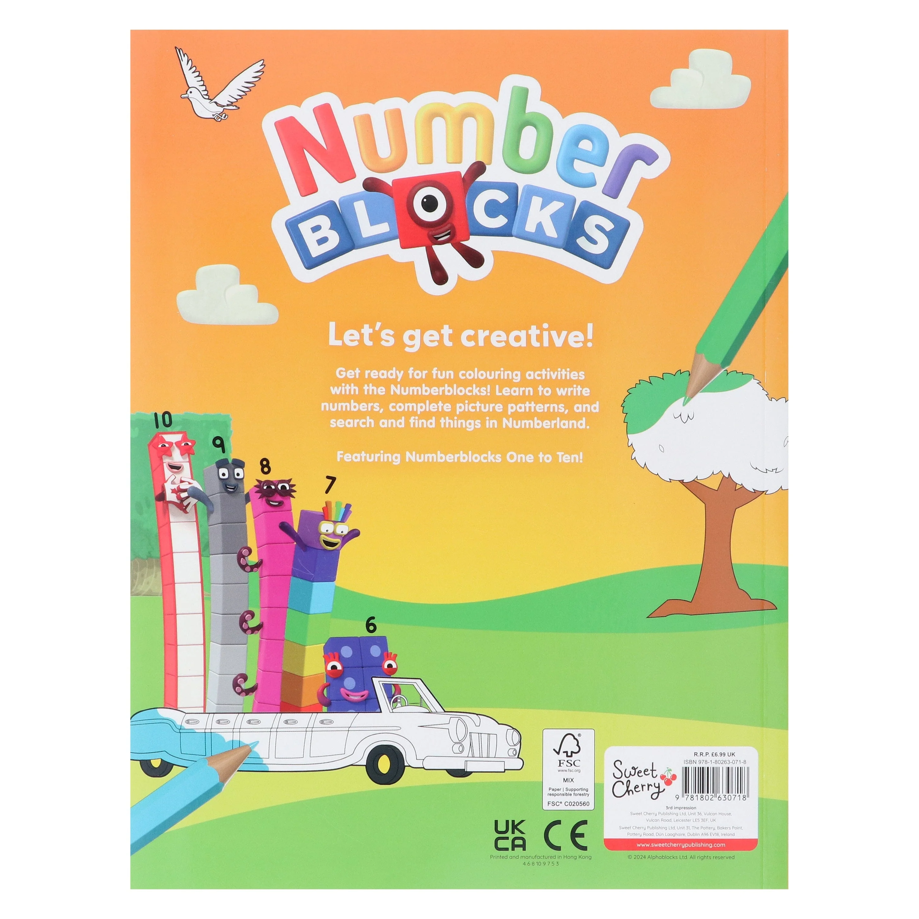 Numberblocks Colouring Fun: All Aboard For Colouring Fun! - Ages 3-6 - Paperback - Image 3