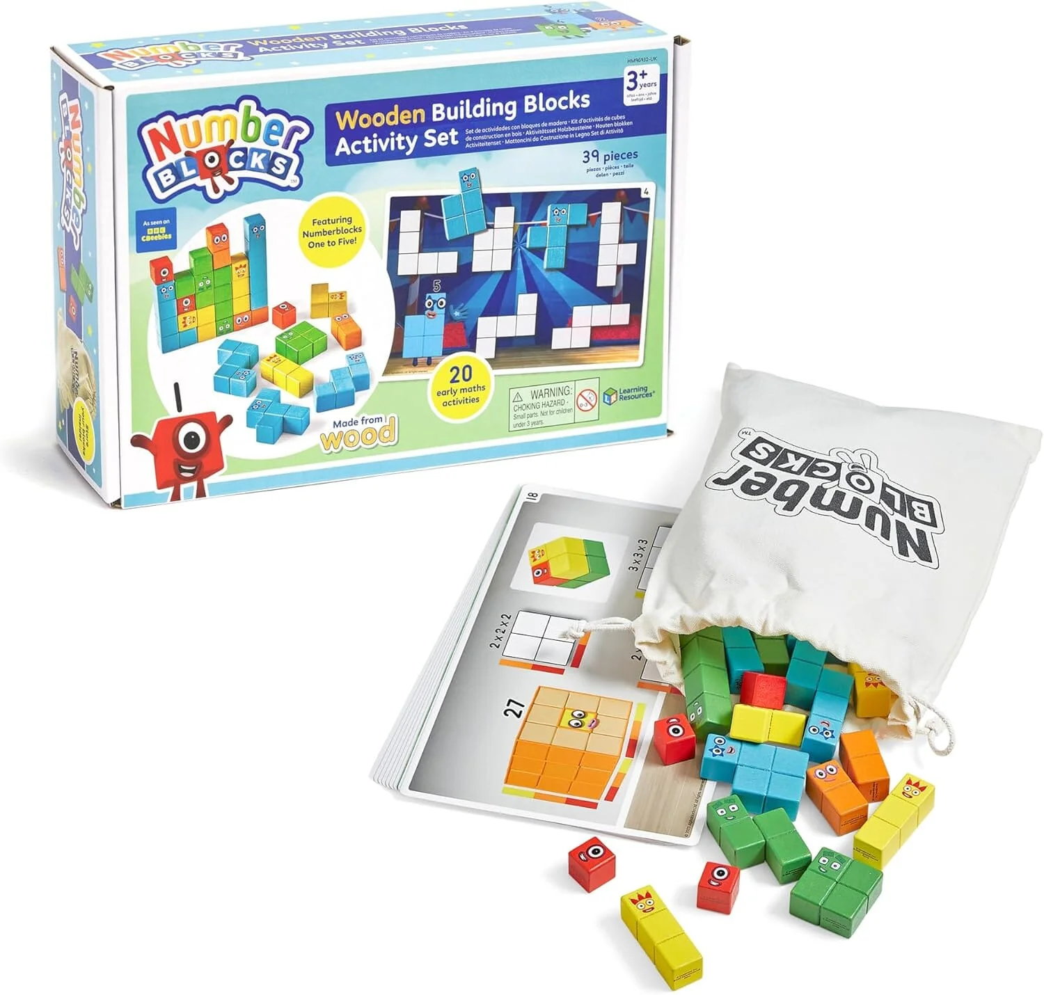 Numberblocks Wooden Building Blocks Activity Set by Learning Resources - Ages 3 Years+ - Educational Toy - Image 2