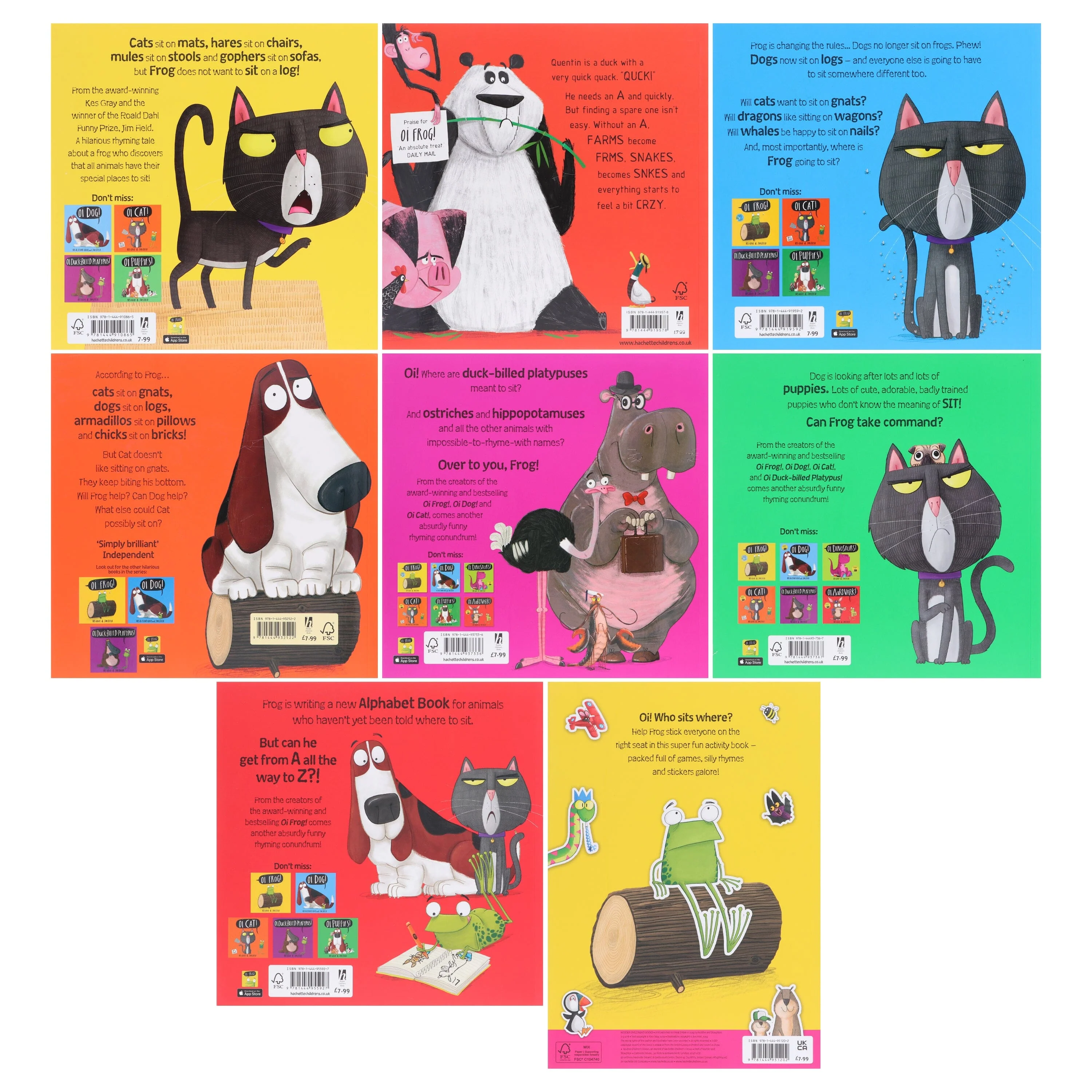 Oi Frog and Friends Series By Kes Gray Illustrated 8 Picture Books Collection Set - Ages 2-6 - Paperback - Image 3