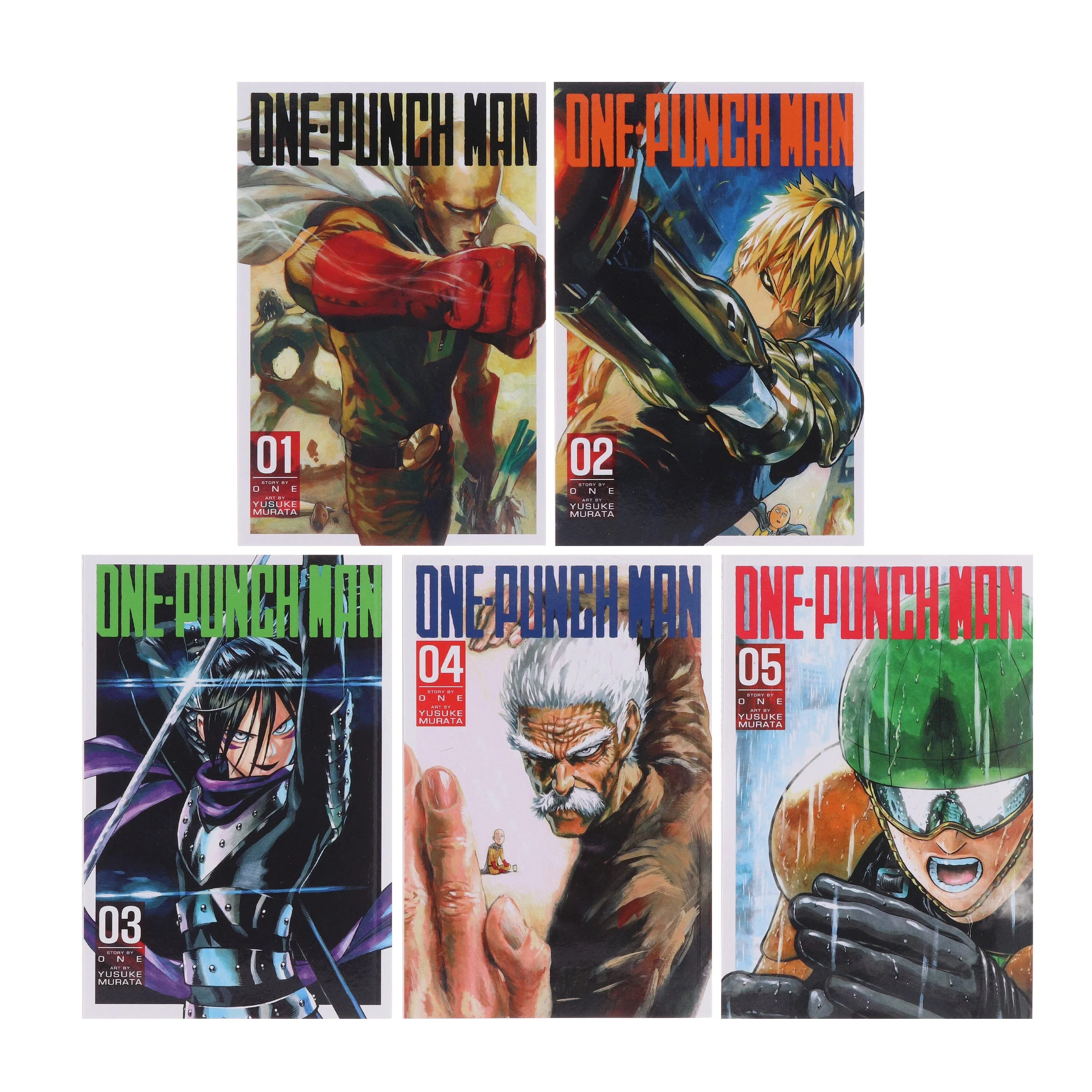 One-Punch Man Series (Vol 1-5) by ONE & Yusuke Murata 5 Books Collection Set - Manga - Paperback - Image 2