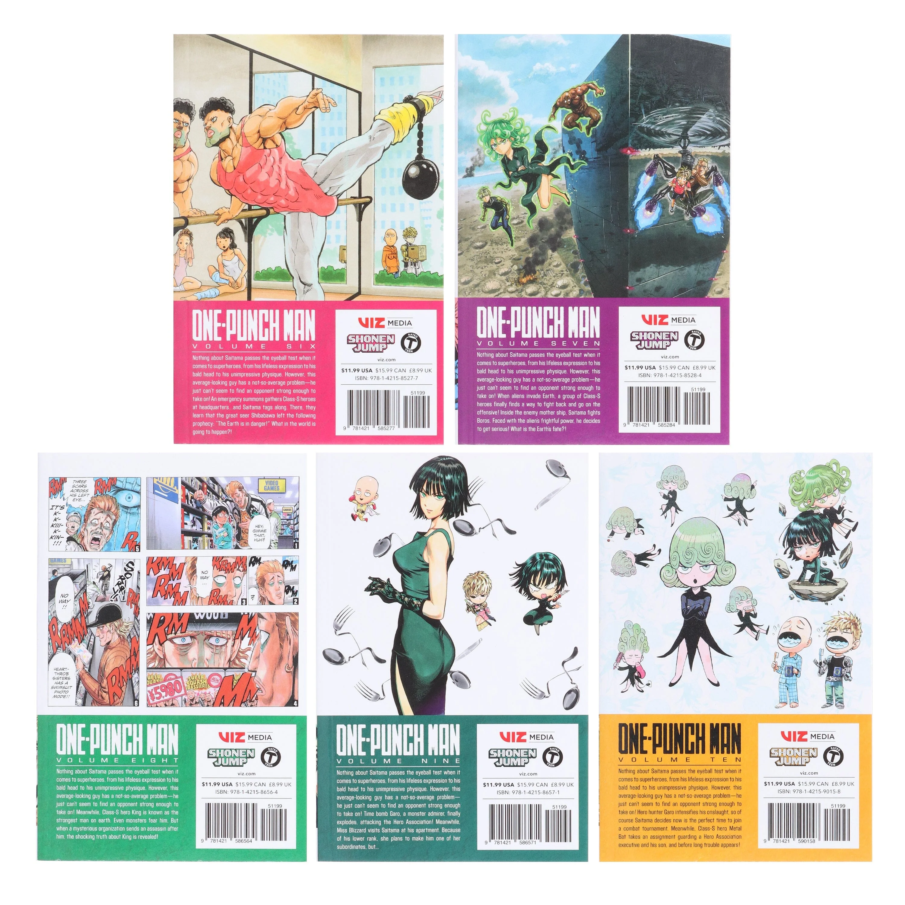 One-Punch Man Series (Vol 6-10) by ONE & Yusuke Murata 5 Books Collection Set - Manga - Paperback - Image 3