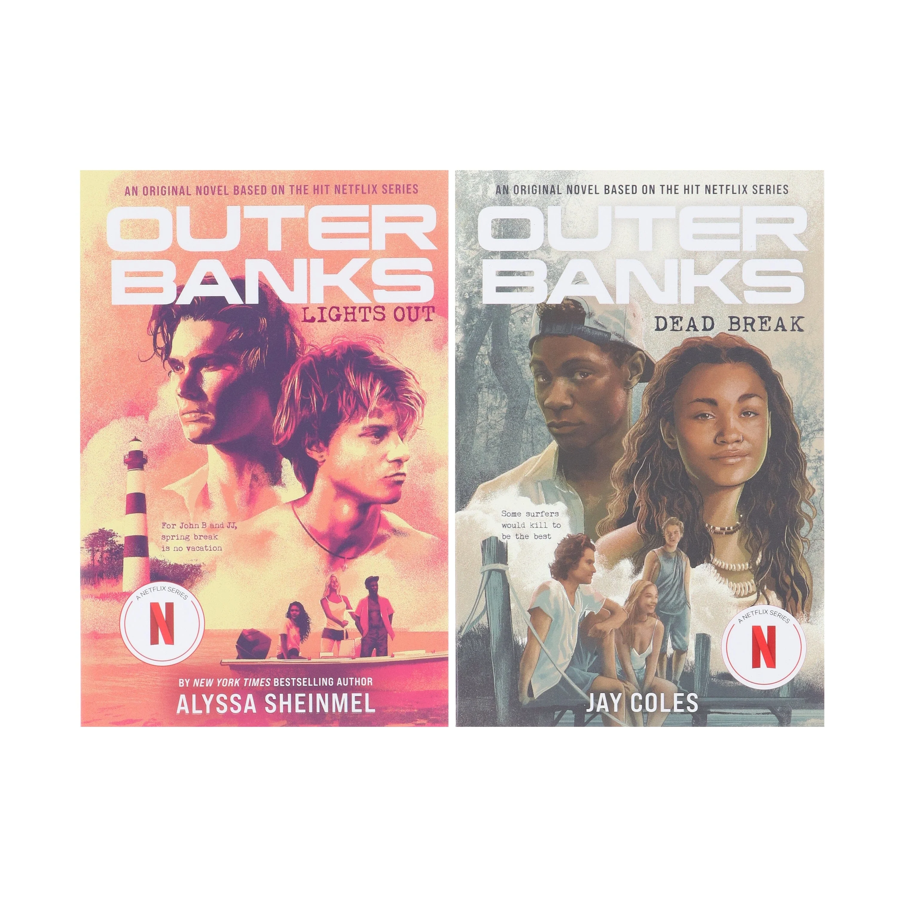 Outer Banks (Lights Out & Dead Break) by Alyssa Sheinmel & Jay Coles 2 Books Collection Set - Ages 13+ - Paperback - Image 2