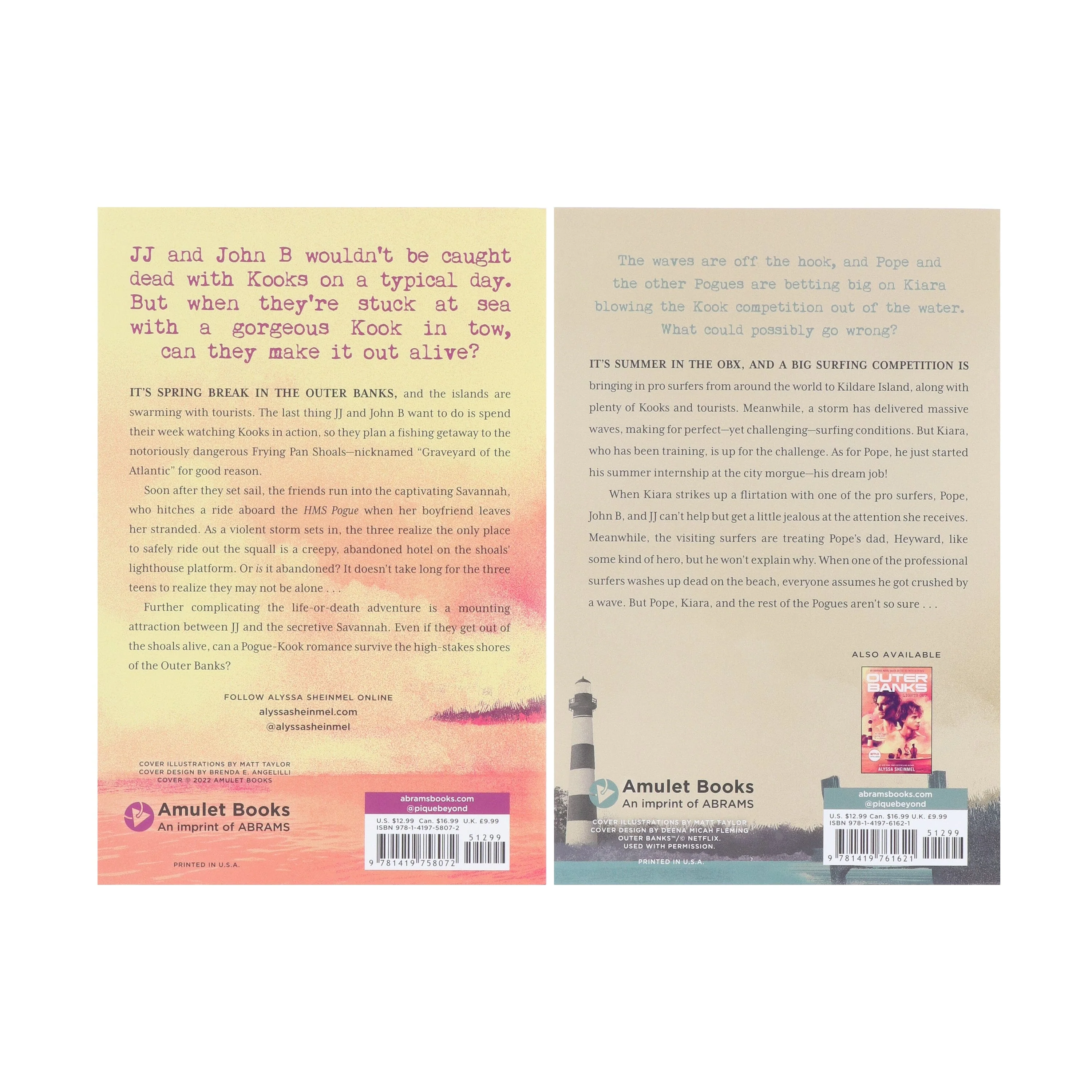 Outer Banks (Lights Out & Dead Break) by Alyssa Sheinmel & Jay Coles 2 Books Collection Set - Ages 13+ - Paperback - Image 3