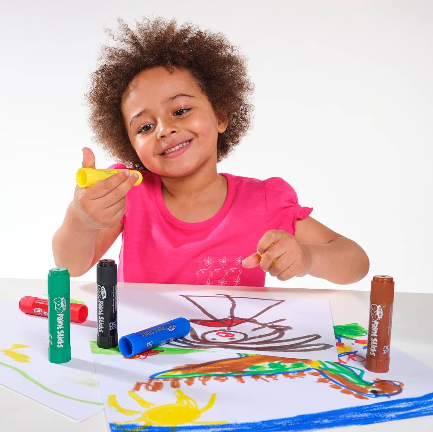 Paint Pop: Paint Sticks Paint away the mess-free way! 6 Paint Sticks Classic Colours - Ages 3+ - Image 2
