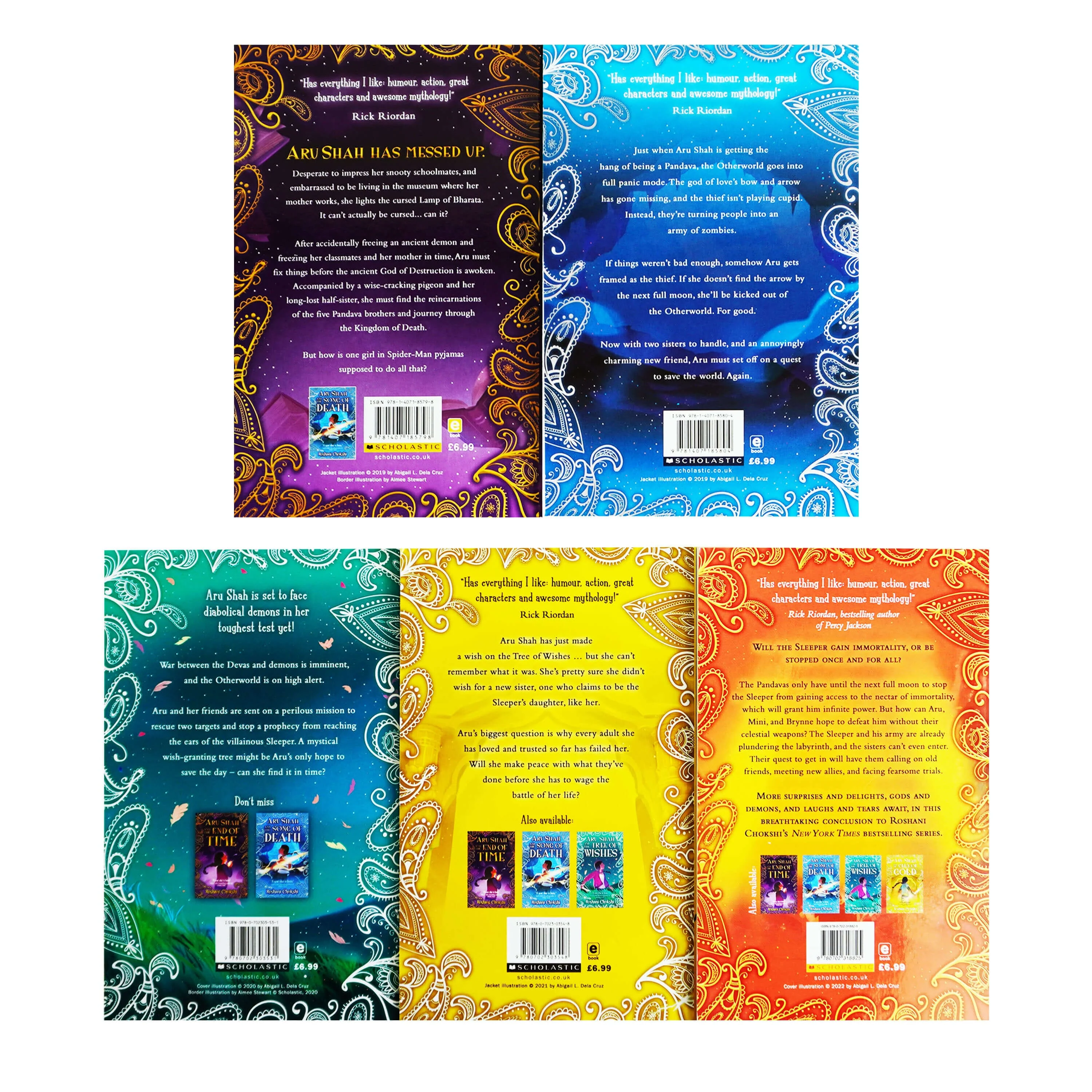 Damaged - Pandava Series Collection by Roshani Chokshi 5 Books Set - Ages 8-12 - Paperback - T 55 - Image 3