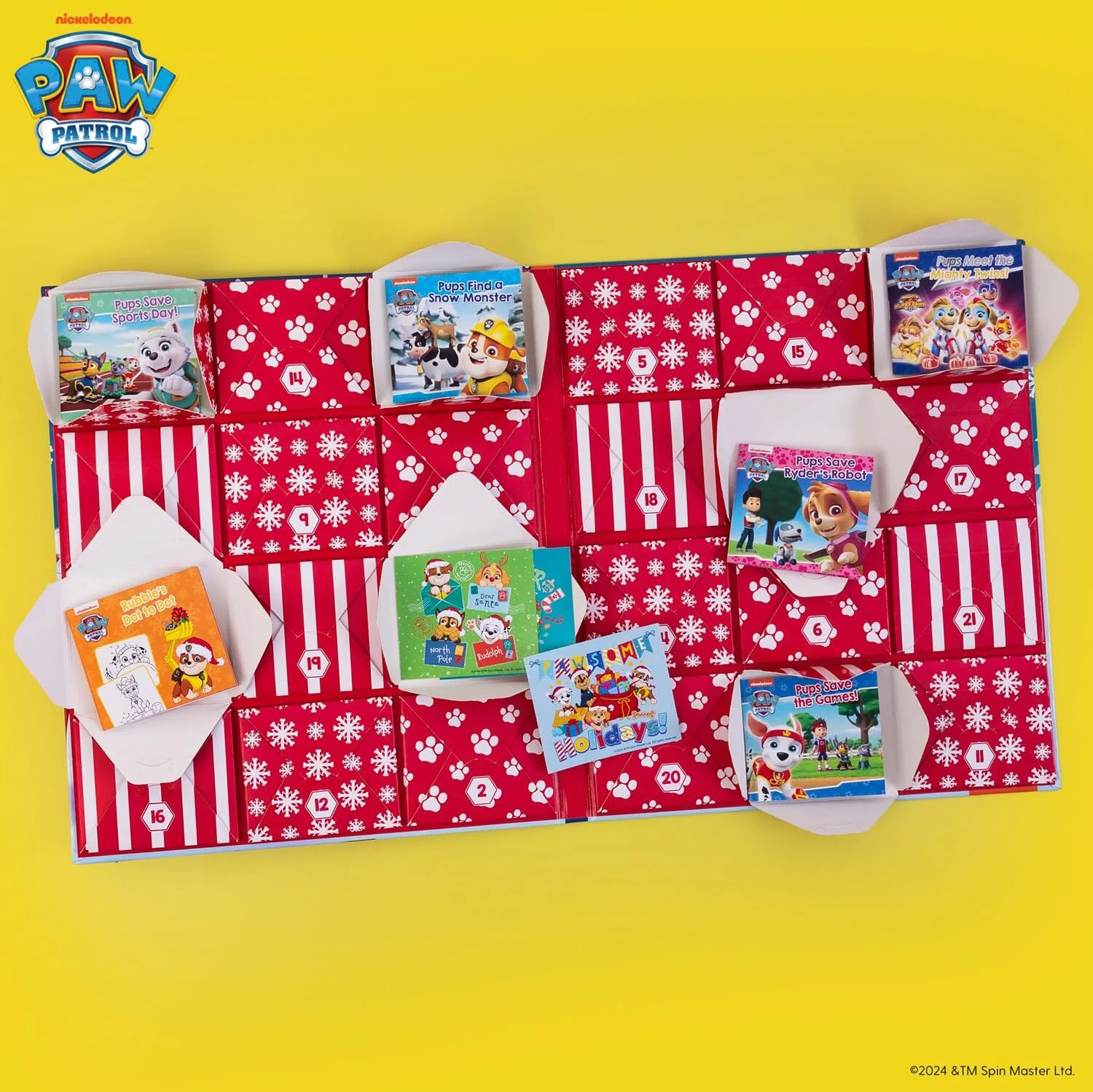 PAW PATROL Advent Calendar 24 Books, Activities and Surprises! - Ages 3+ - Paperback - Image 5