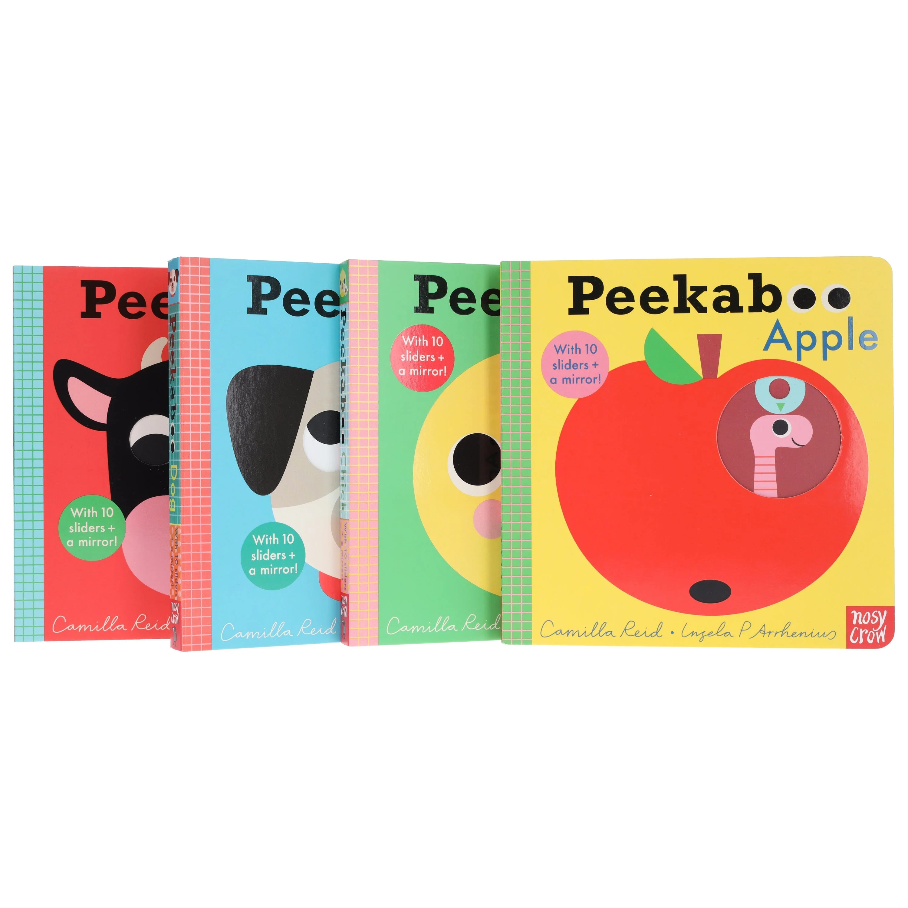 Peekaboo: Apple, Chick, Dog & Cow by Camilla Reid Illustrated 4 Books Collection Set - Ages 0-5 - Board Book - Image 4