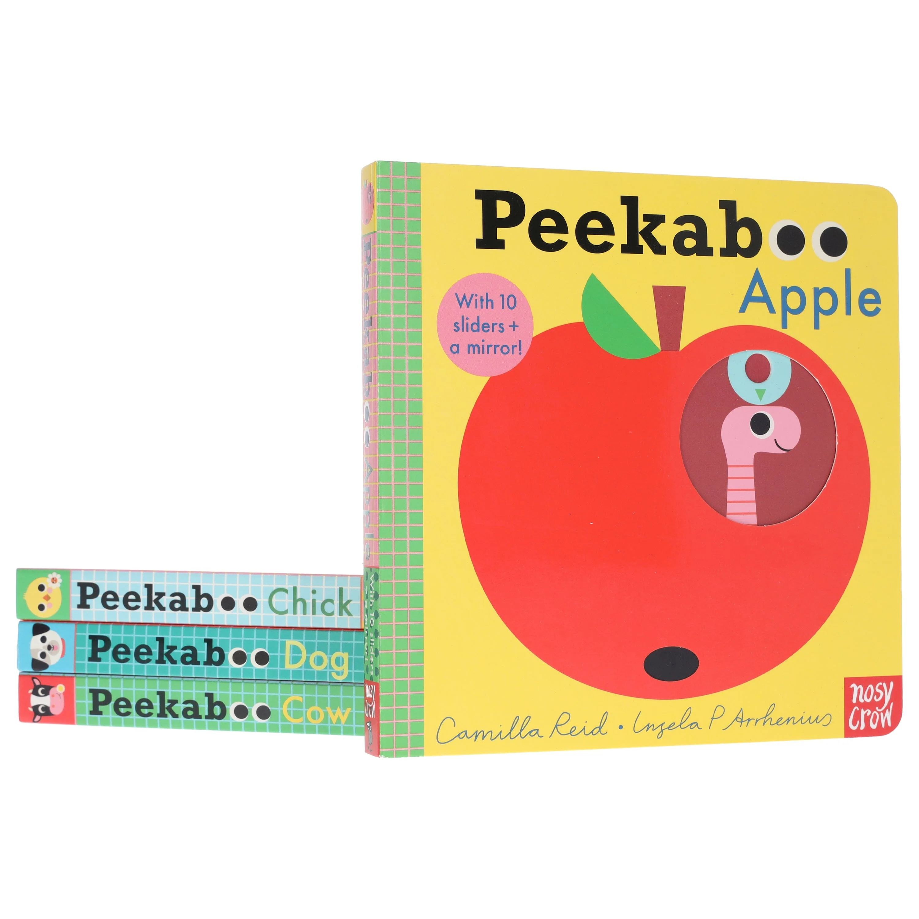 Peekaboo: Apple, Chick, Dog & Cow by Camilla Reid Illustrated 4 Books Collection Set - Ages 0-5 - Board Book - Image 5