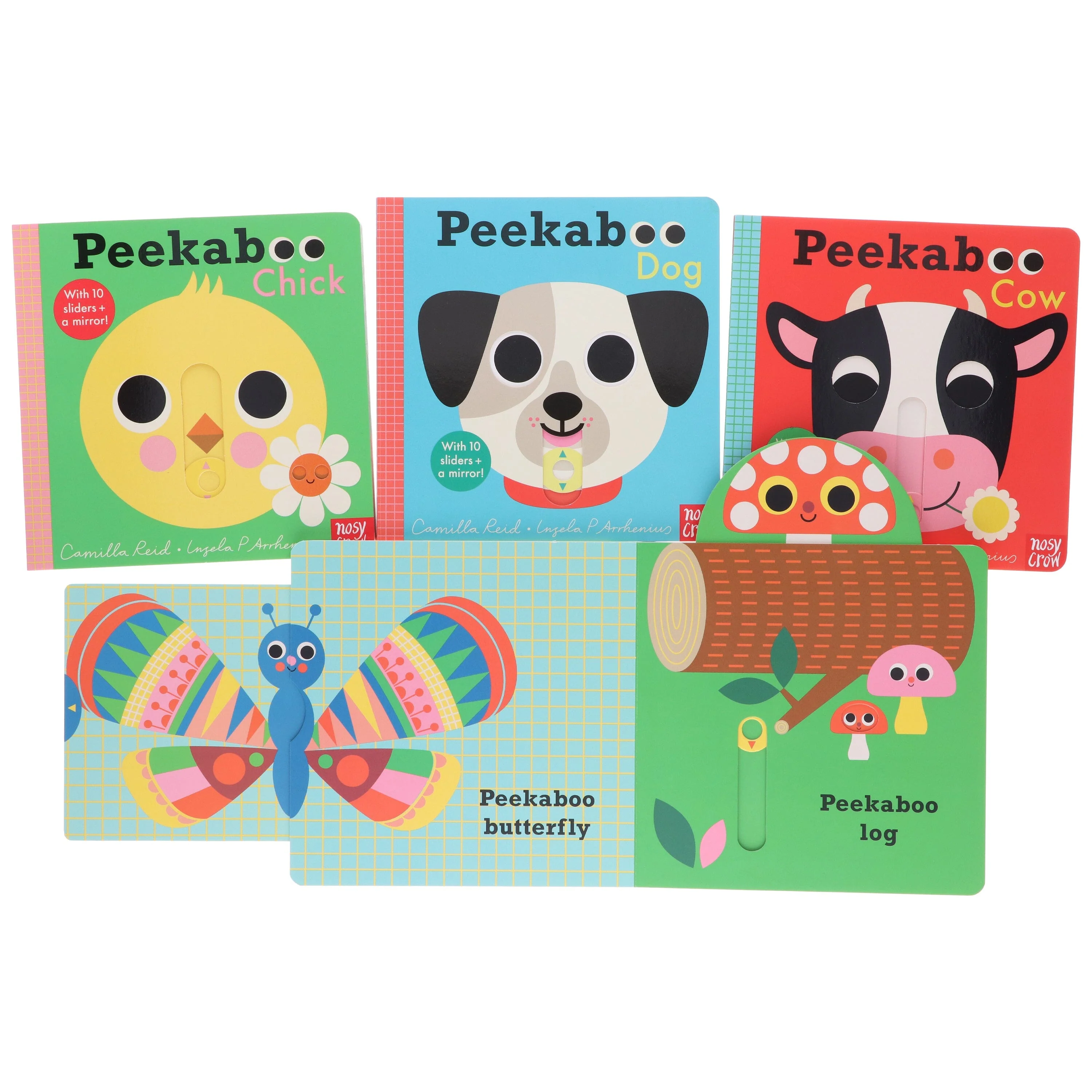 Peekaboo: Apple, Chick, Dog & Cow by Camilla Reid Illustrated 4 Books Collection Set - Ages 0-5 - Board Book - Image 7