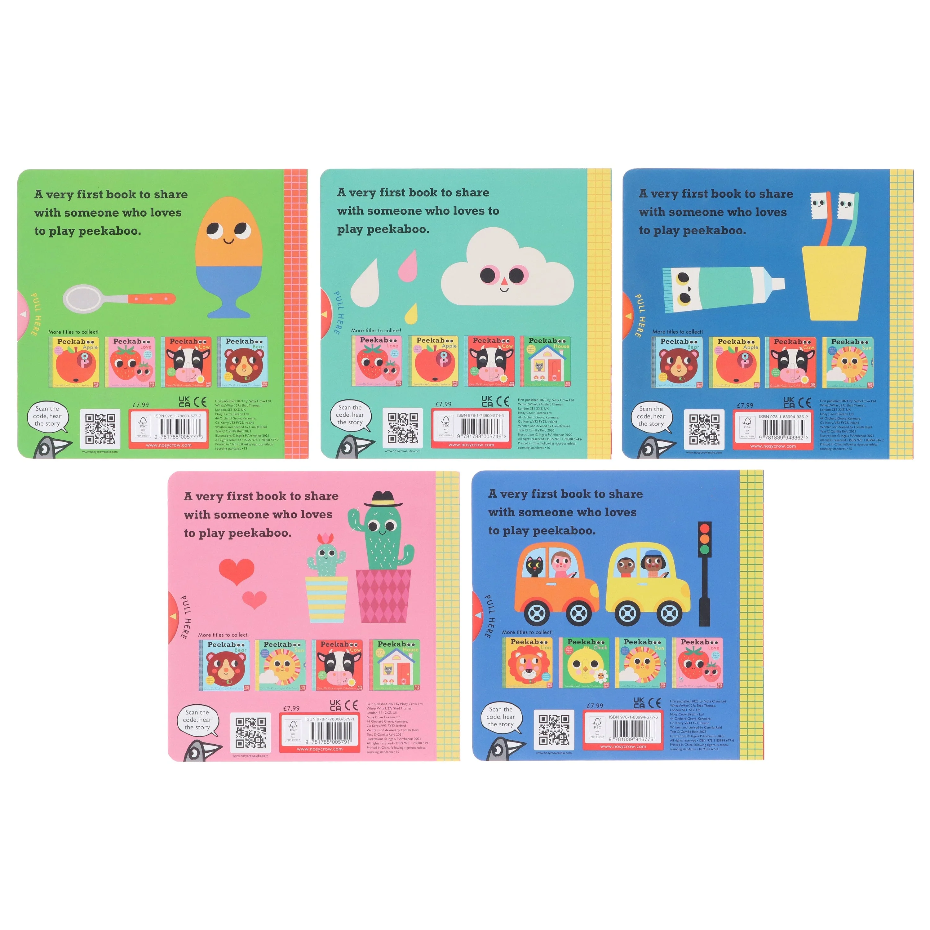 Peekaboo: House, Sun, Moon, Love & Car by Camilla Reid Illustrated 5 Books Collection Set - Ages 0-5 - Board Book - Image 3