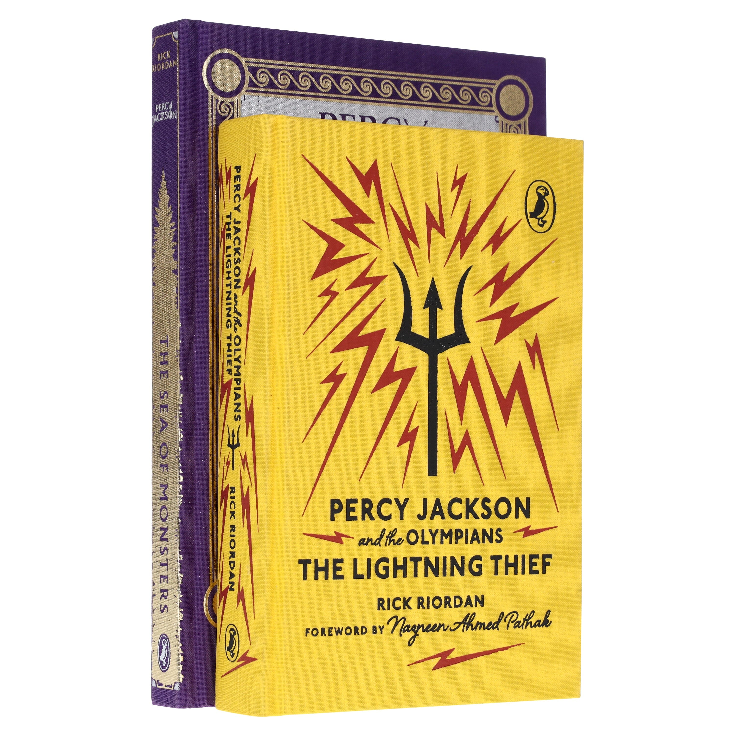 Percy Jackson and the Olympians (Puffin 85th Anniversary Clothbound Collection) by Rick Riordan 2 Books Collector's Edition Set - Ages 9+ - Hardback - Image 5