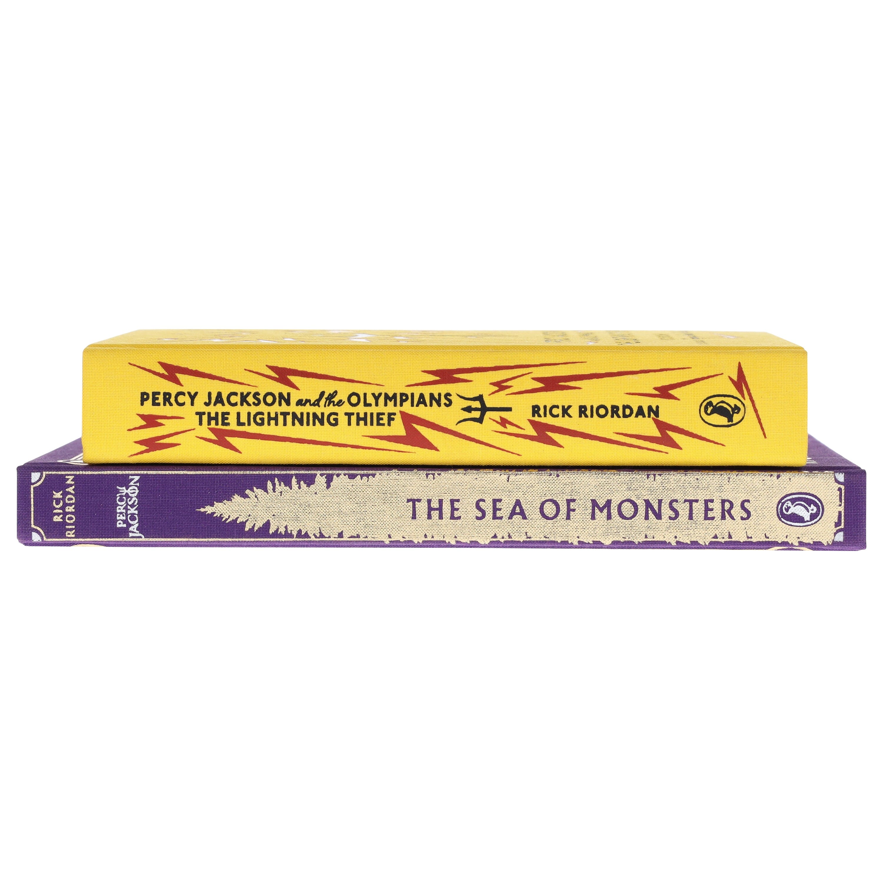Percy Jackson and the Olympians (Puffin 85th Anniversary Clothbound Collection) by Rick Riordan 2 Books Collector's Edition Set - Ages 9+ - Hardback - Image 6