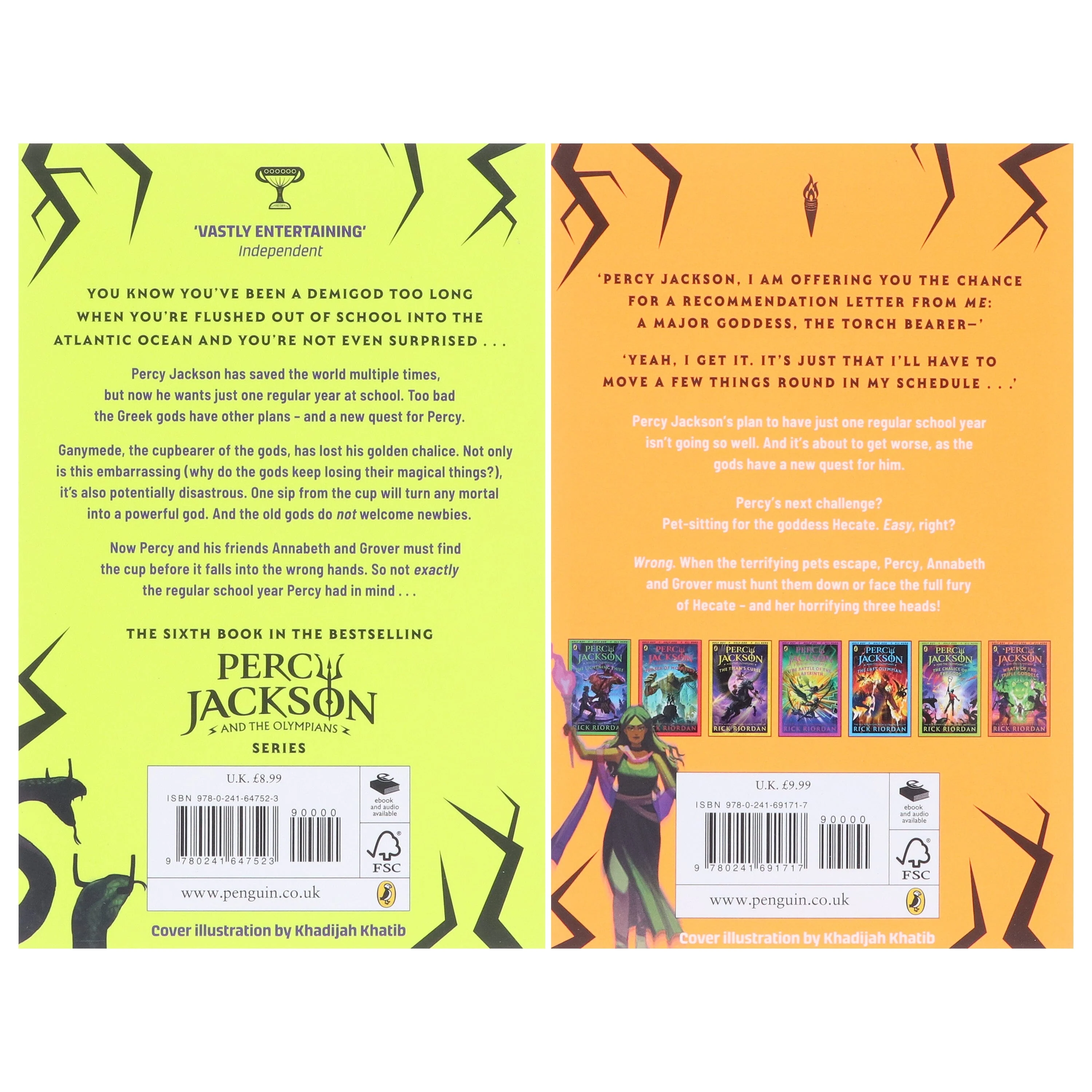 Percy Jackson And The Olympians Series (Book 6&7) by Rick Riordan 2 Books Collection Set - Ages 9+ - Paperback - Image 3