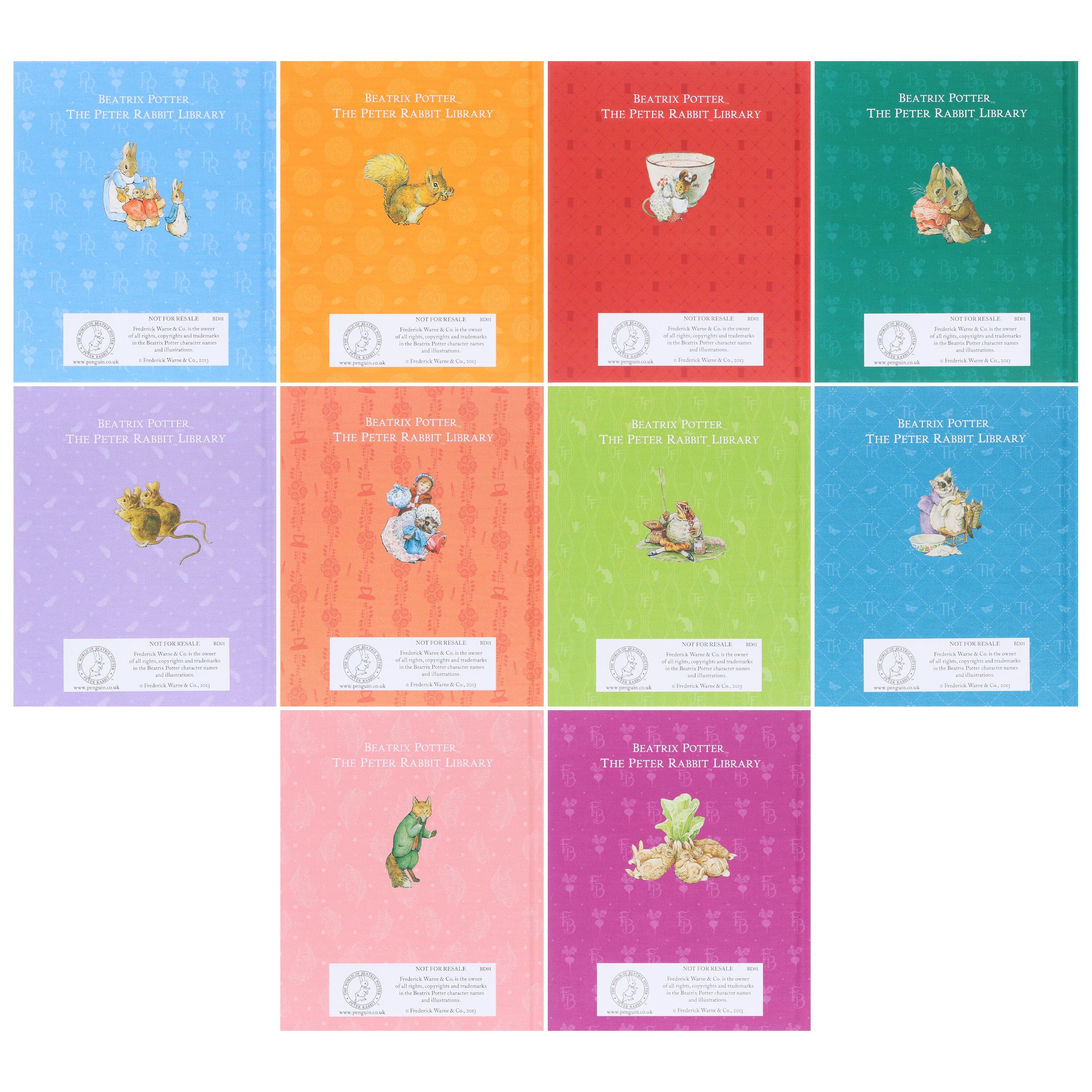 Peter Rabbit Library 10 Books Collection Box Set by Beatrix Potter With Peter Rabbit Classic Costume - Image 4