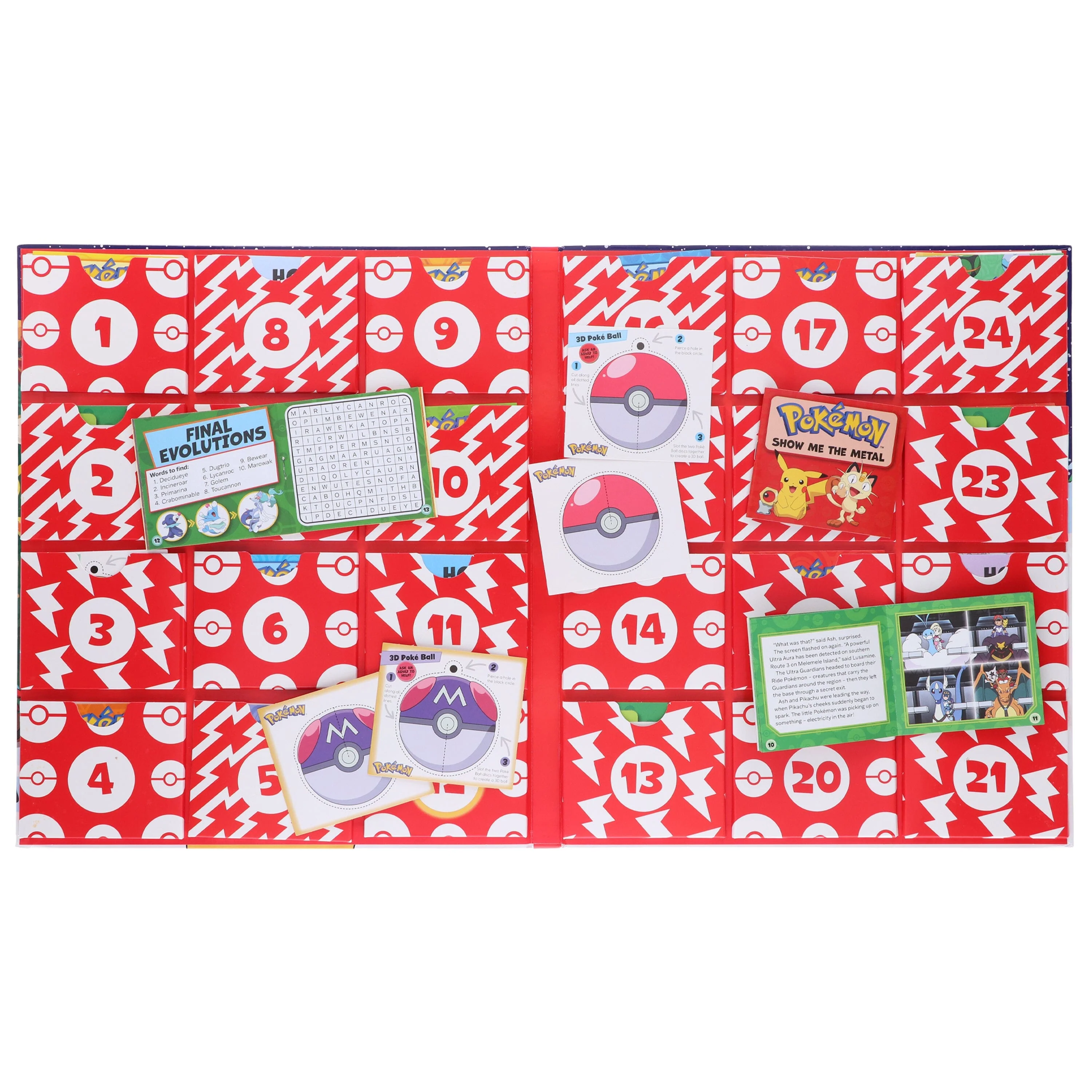 Pokemon: Festive Calendar: A Festive Collection of 24 Books! Activities and Surprises! - Ages 6+ - Hardback - Image 5