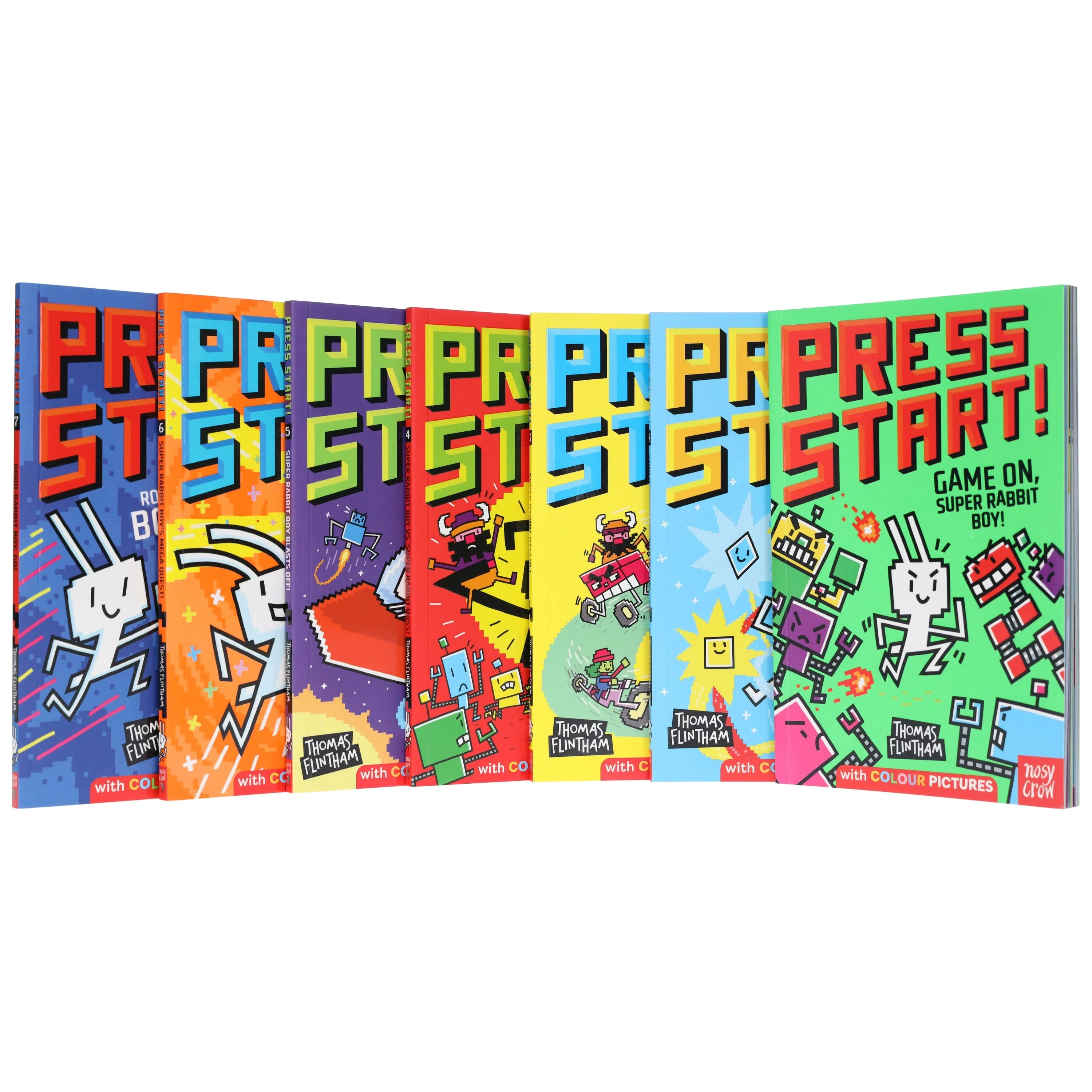 Press Start! Series by Thomas Flintham 7 Books Full-Colour Graphic Novels Collection Set - Ages 5+ - Paperback - Image 4