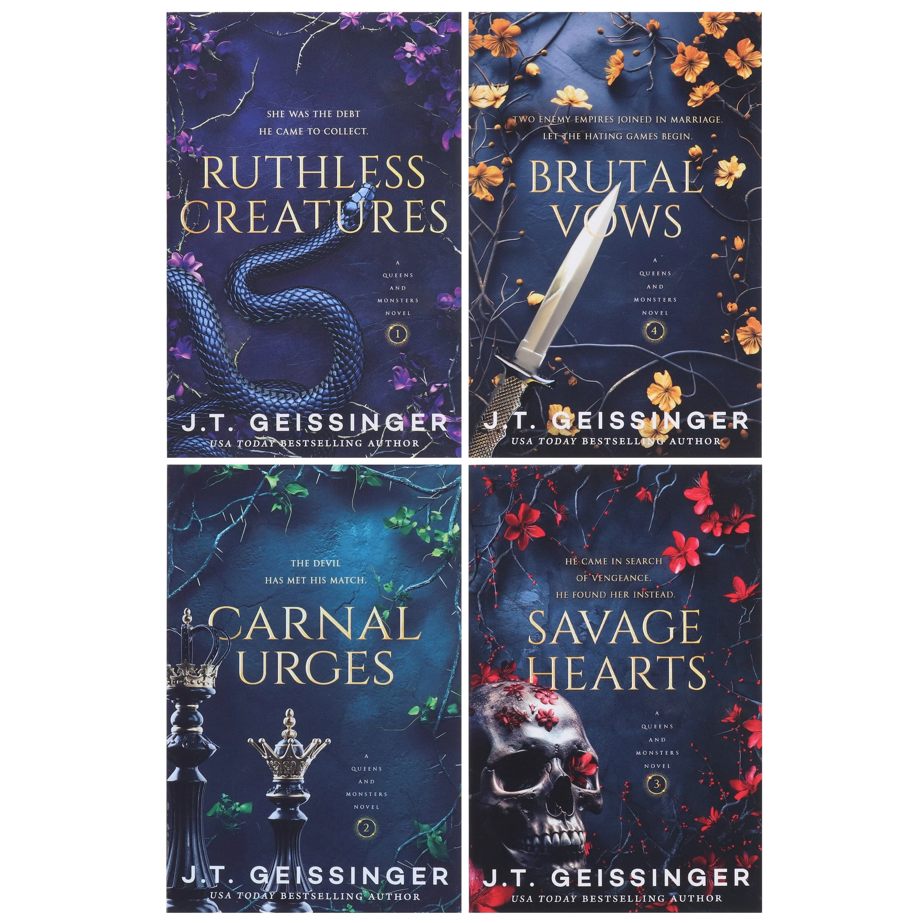 Queens and Monsters Series by J. T. Geissinger 4 Books Collection Set - Fiction - Paperback - Image 2
