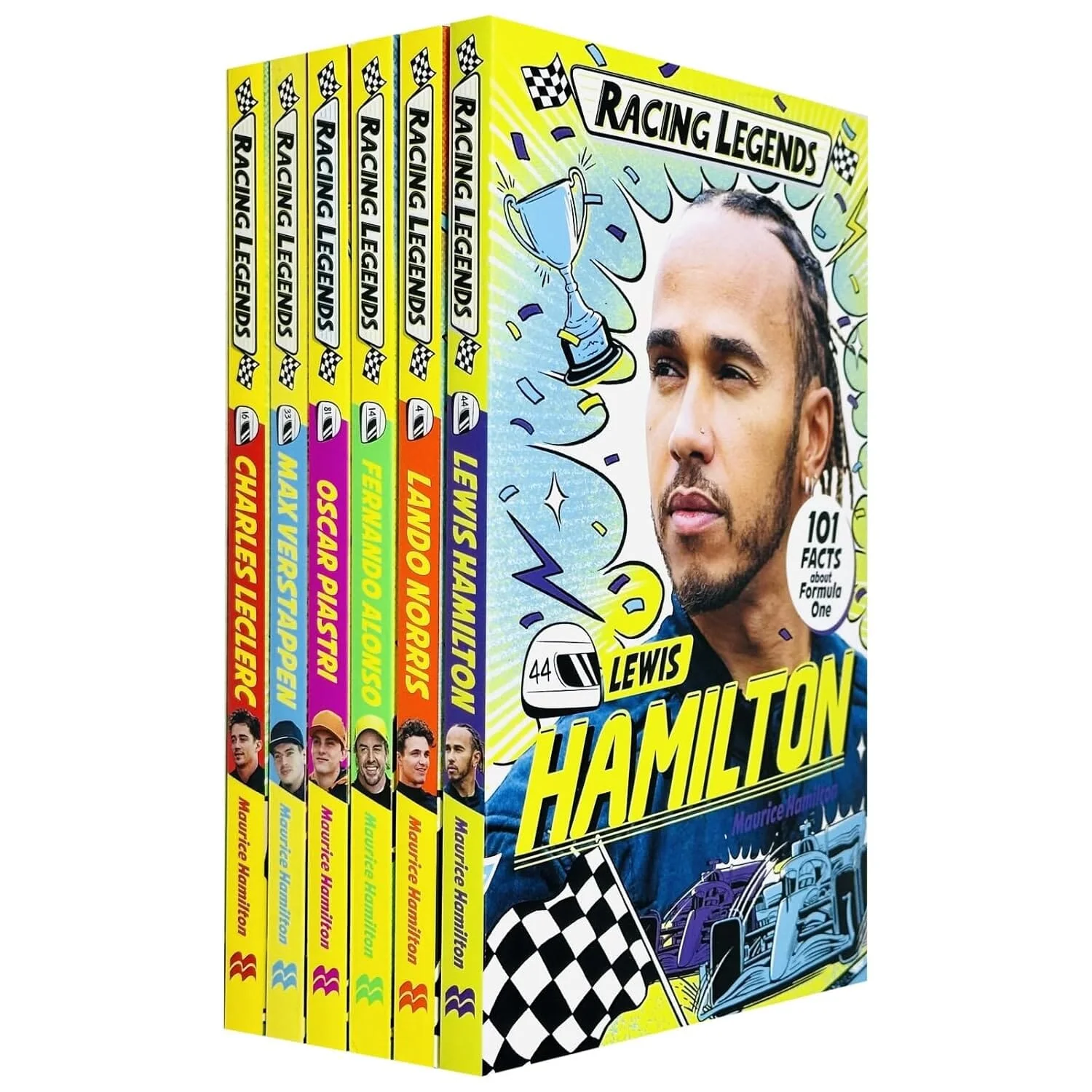 Racing Legends: 101 Facts about Formula One By Maurice Hamilton 6 Books Collection Set With Racing Driver Costume - Image 2