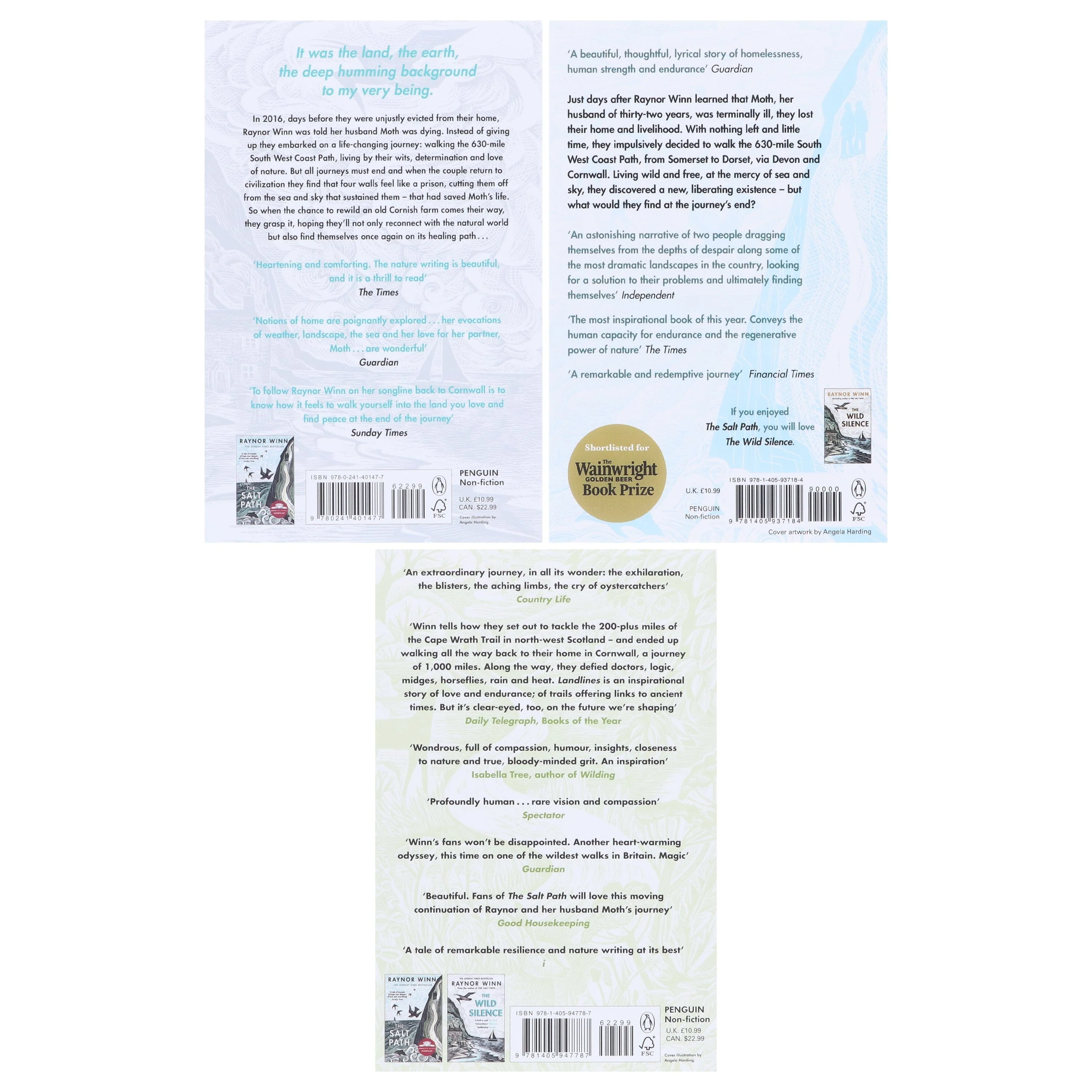 Raynor Winn Collection (The Wild Silence, The Salt Path & Landlines) 3 Books Set - Non Fiction - Paperback - Image 3