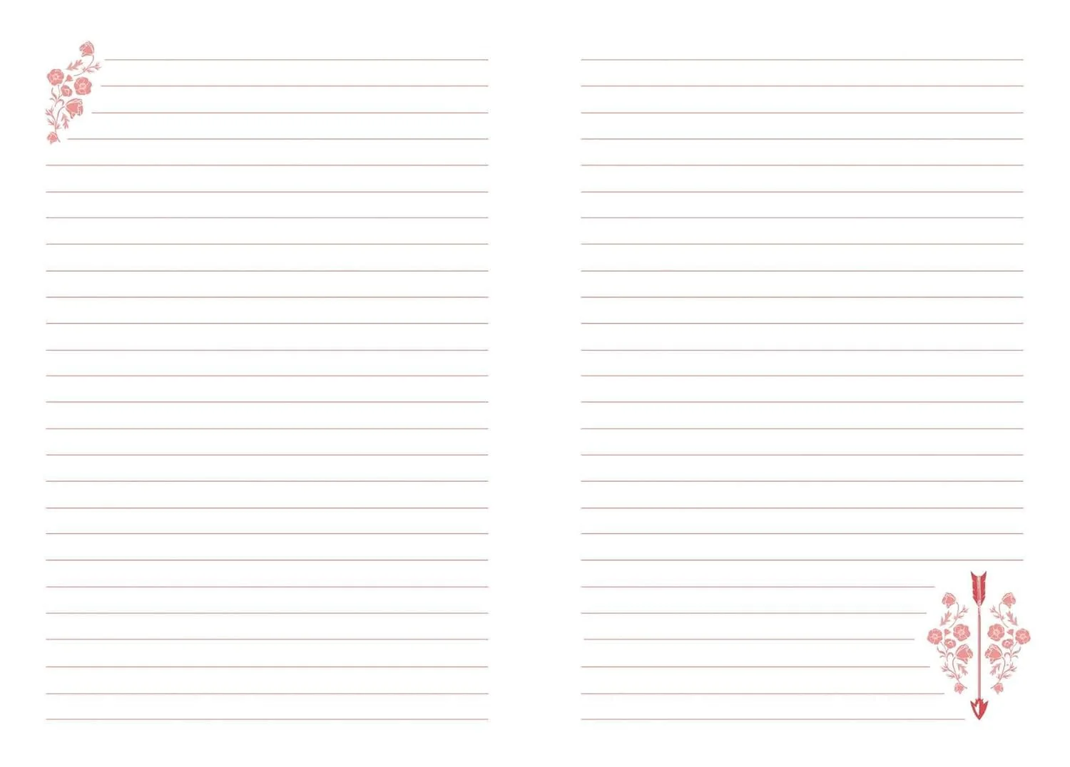 Reckless Journal (The Powerless Trilogy By Lauren Roberts) 240 Ruled Pages, Archival Paper, Metal Corners, Velvet Ribbon & Sprayed Edges - Hardcover - Image 2