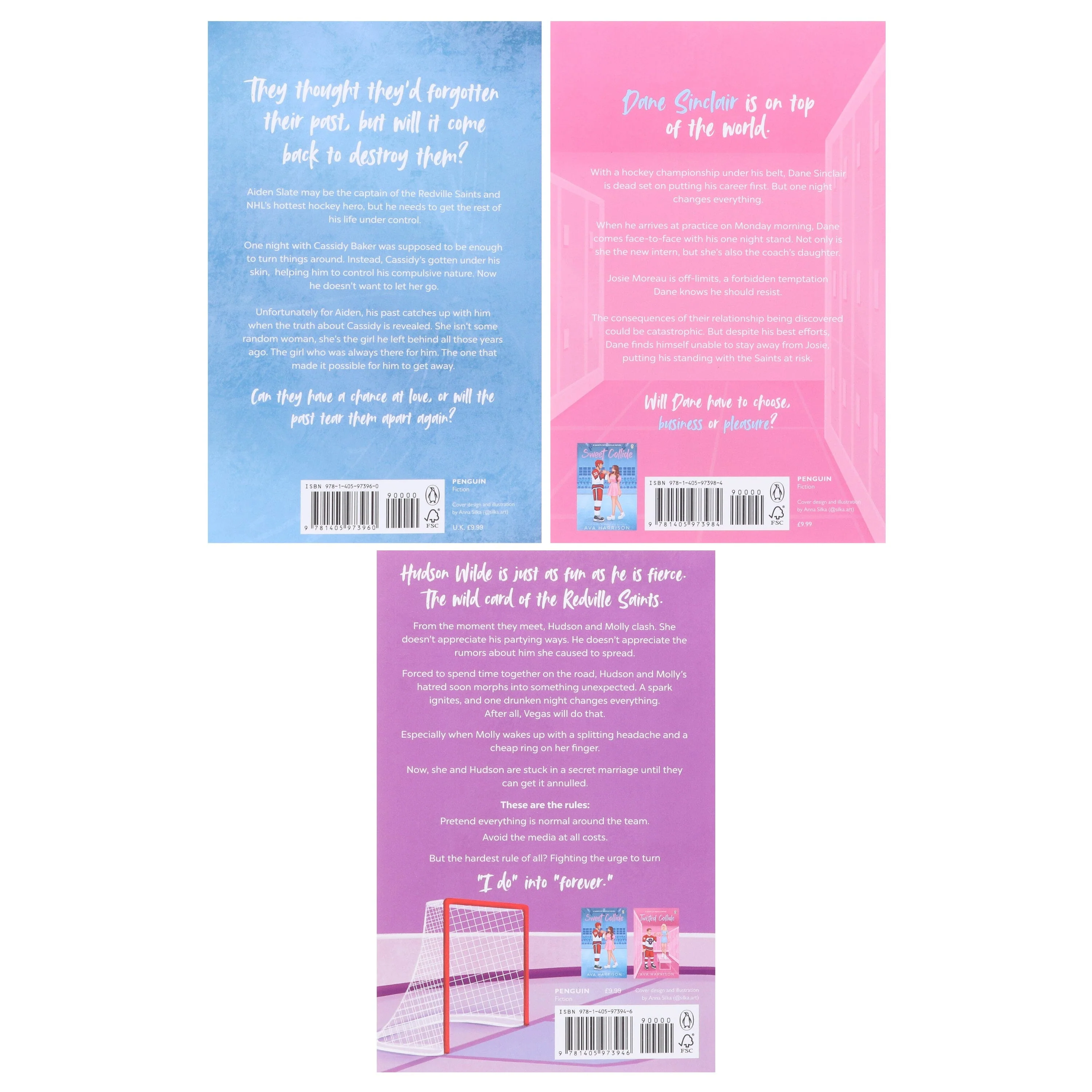 Redville Saints Series by Ava Harrison 3 Books Collection Set - Fiction - Paperback - Image 3
