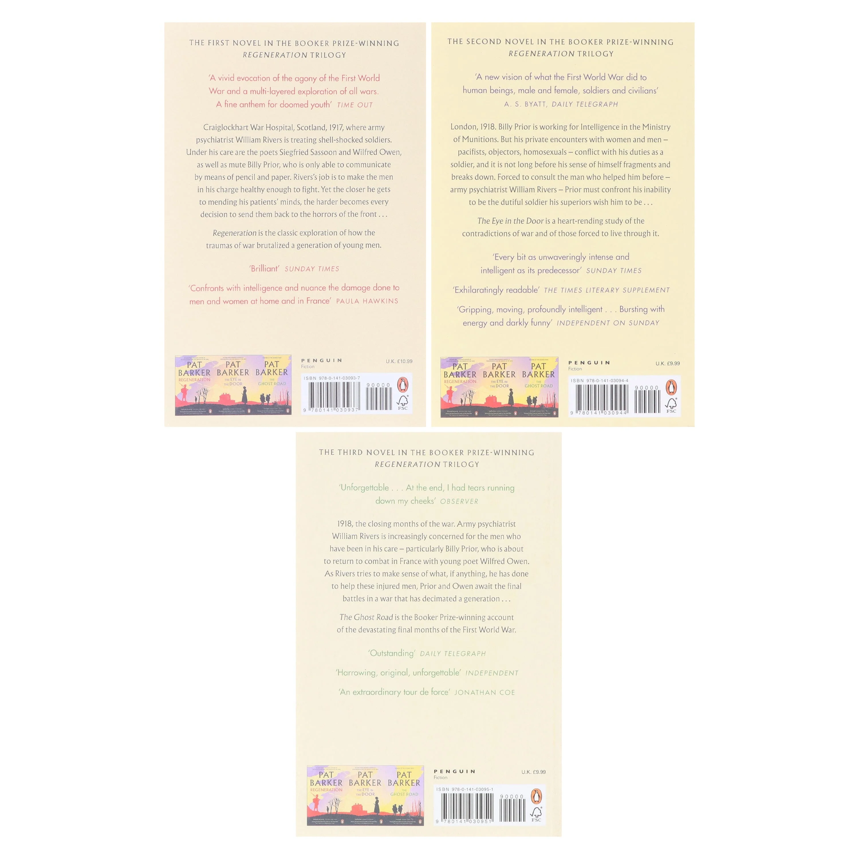 Regeneration Trilogy by Pat Barker 3 Books Collection Set - Fiction - Paperback - Image 3