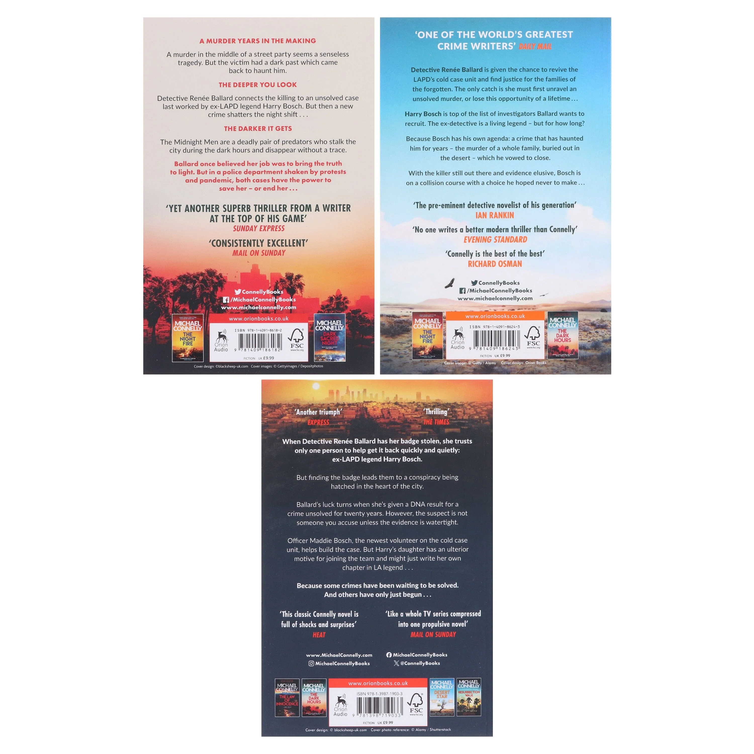 Ballard and Bosch by Michael Connelly: Books 4-6 Collection Set - Fiction - Paperback - Image 3